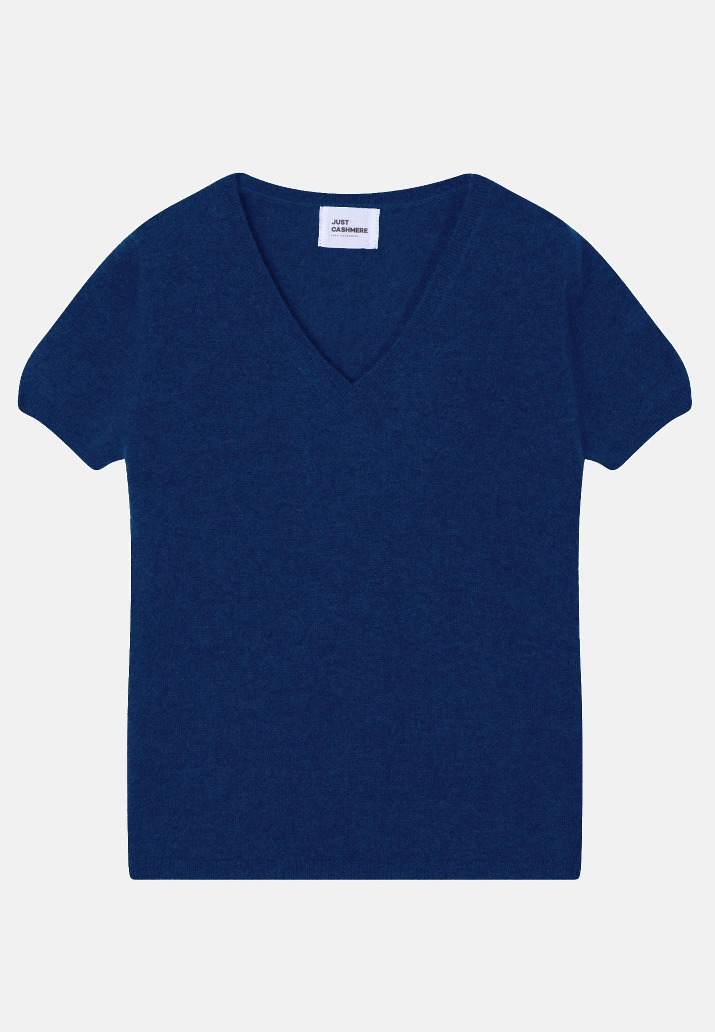 GLAMIS t-shirt col v outremer