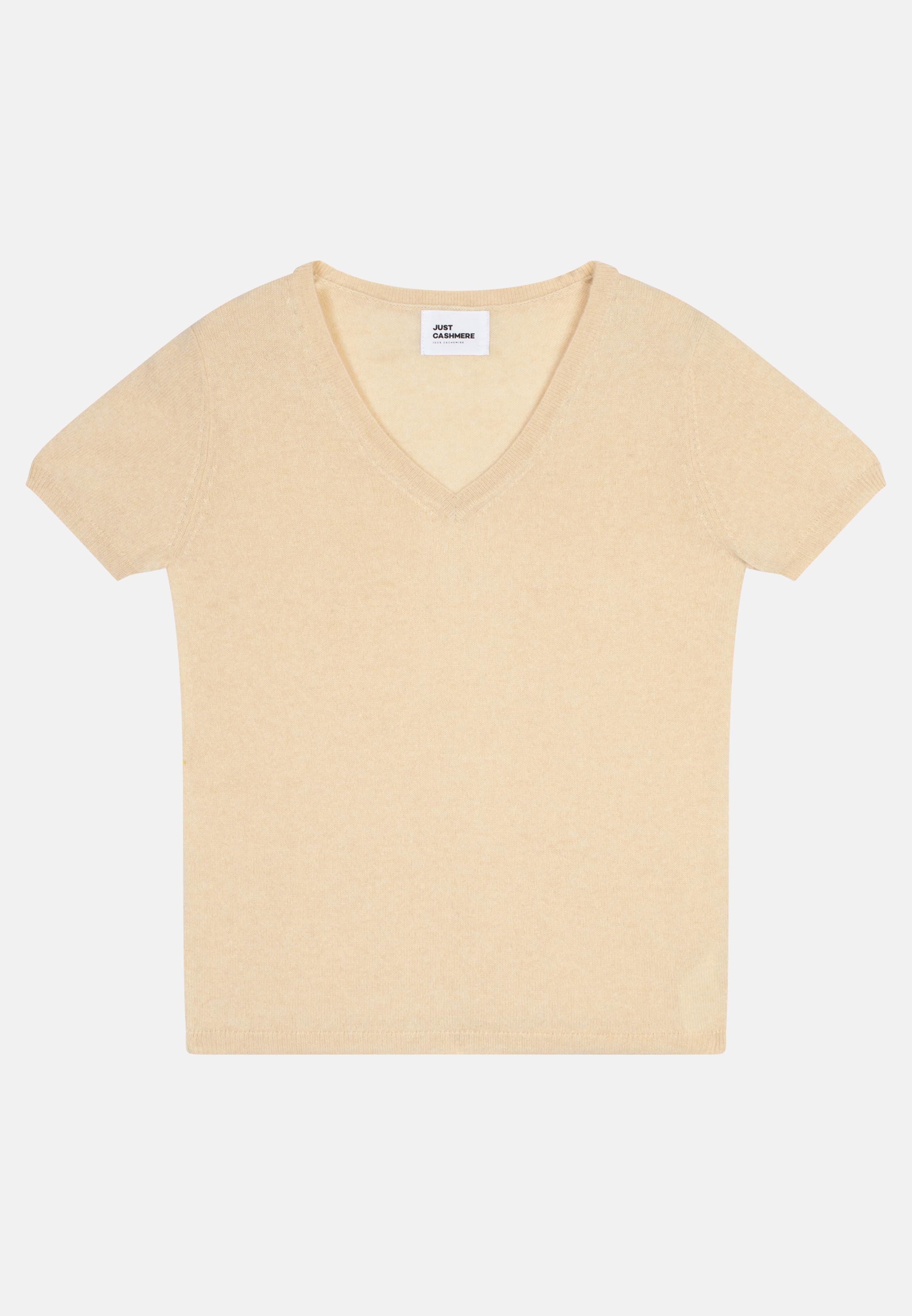 GLAMIS t-shirt col v sable