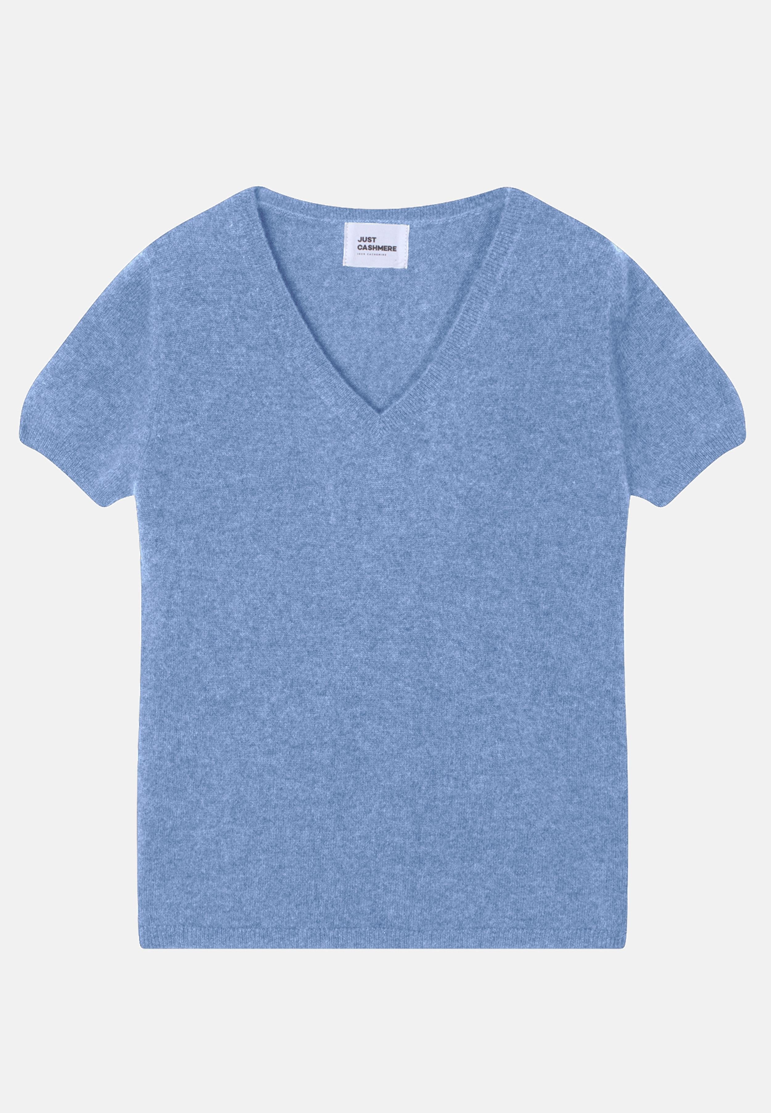 GLAMIS t-shirt col v sky