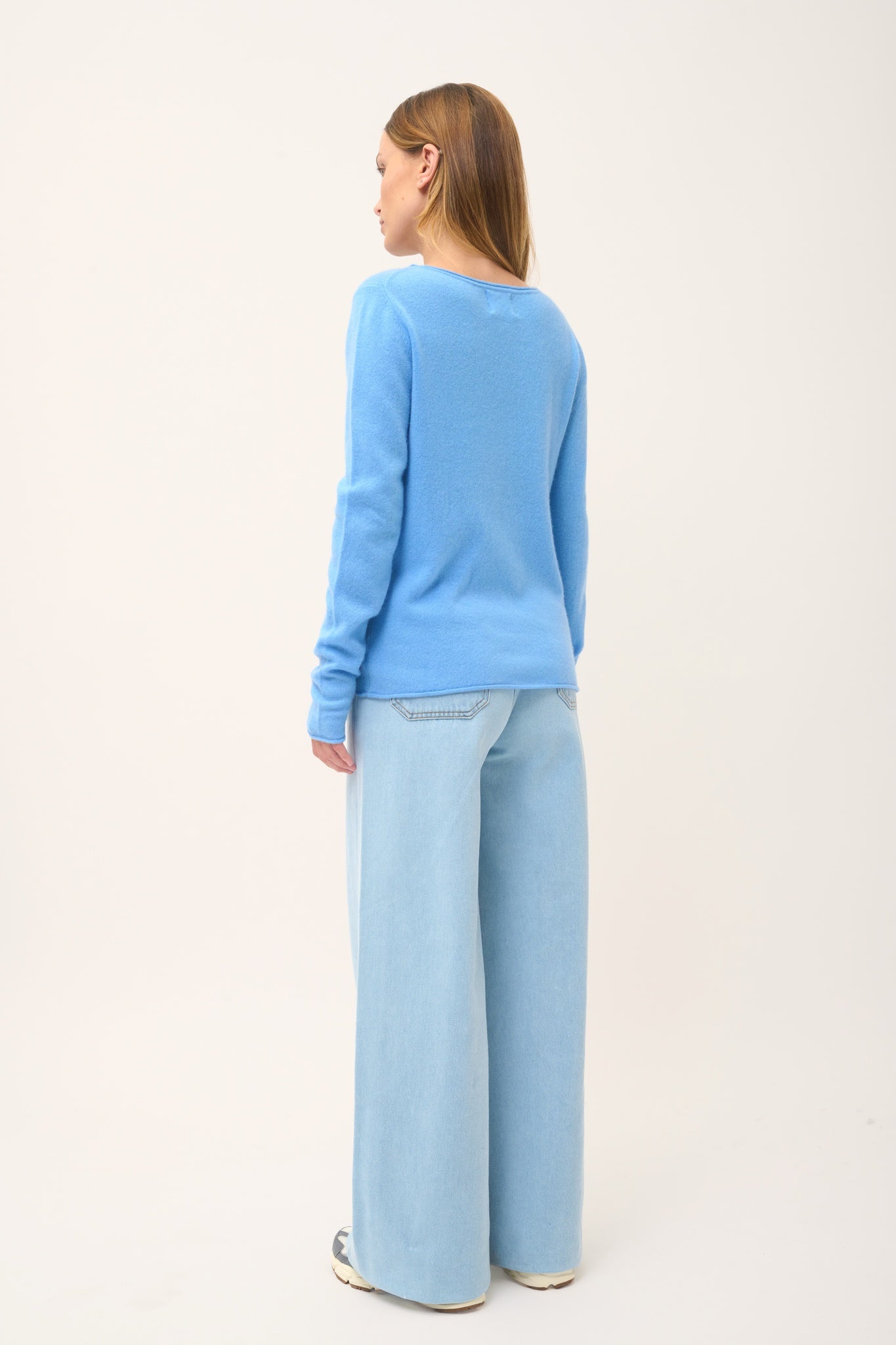 GRACE pull col bateau baby blue