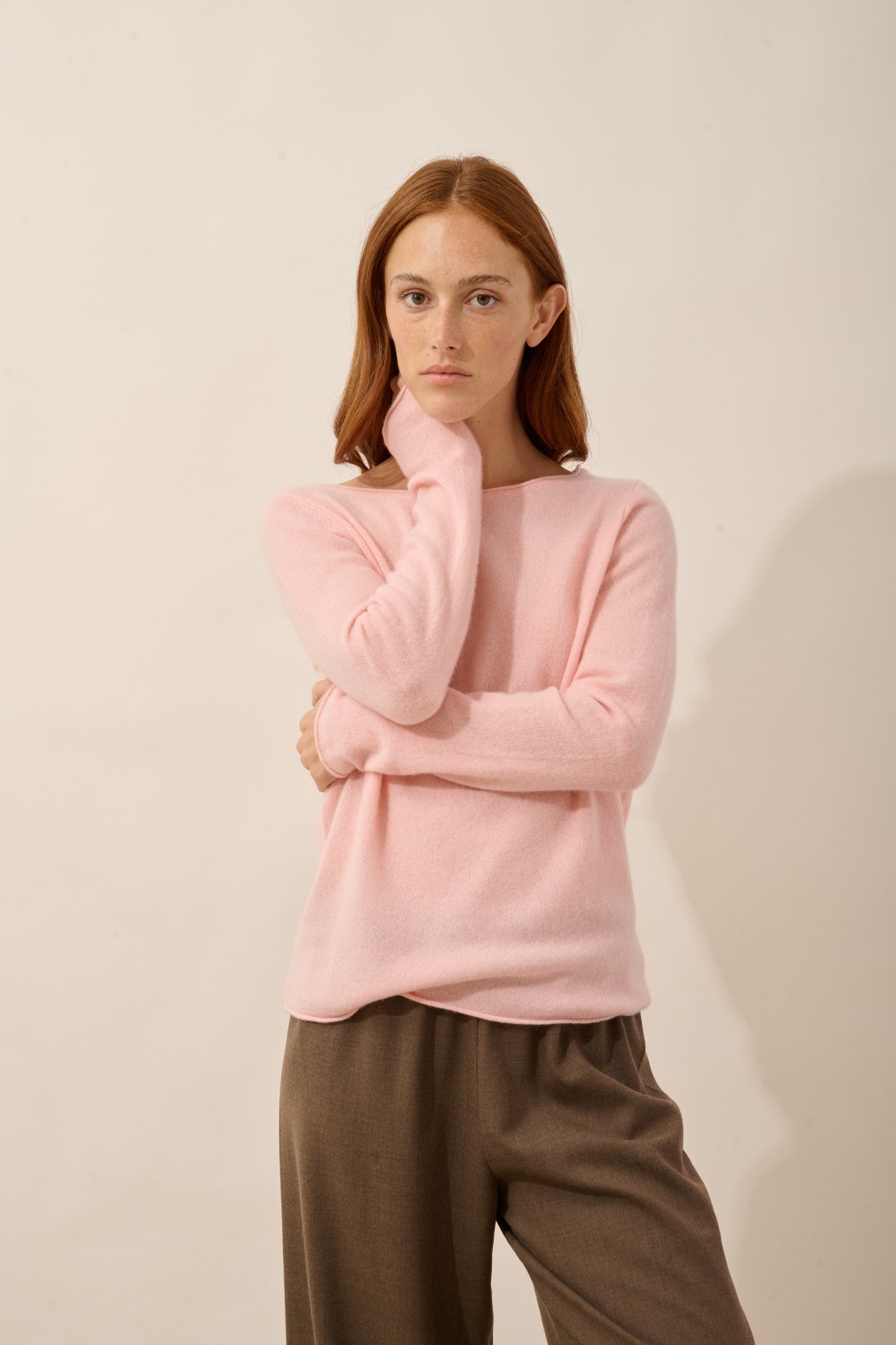 grace pull col bateau ballerine 100% cachemire