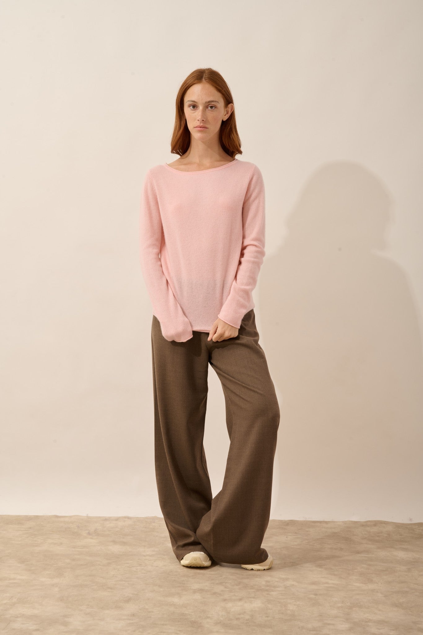 grace pull col bateau ballerine 100% cachemire