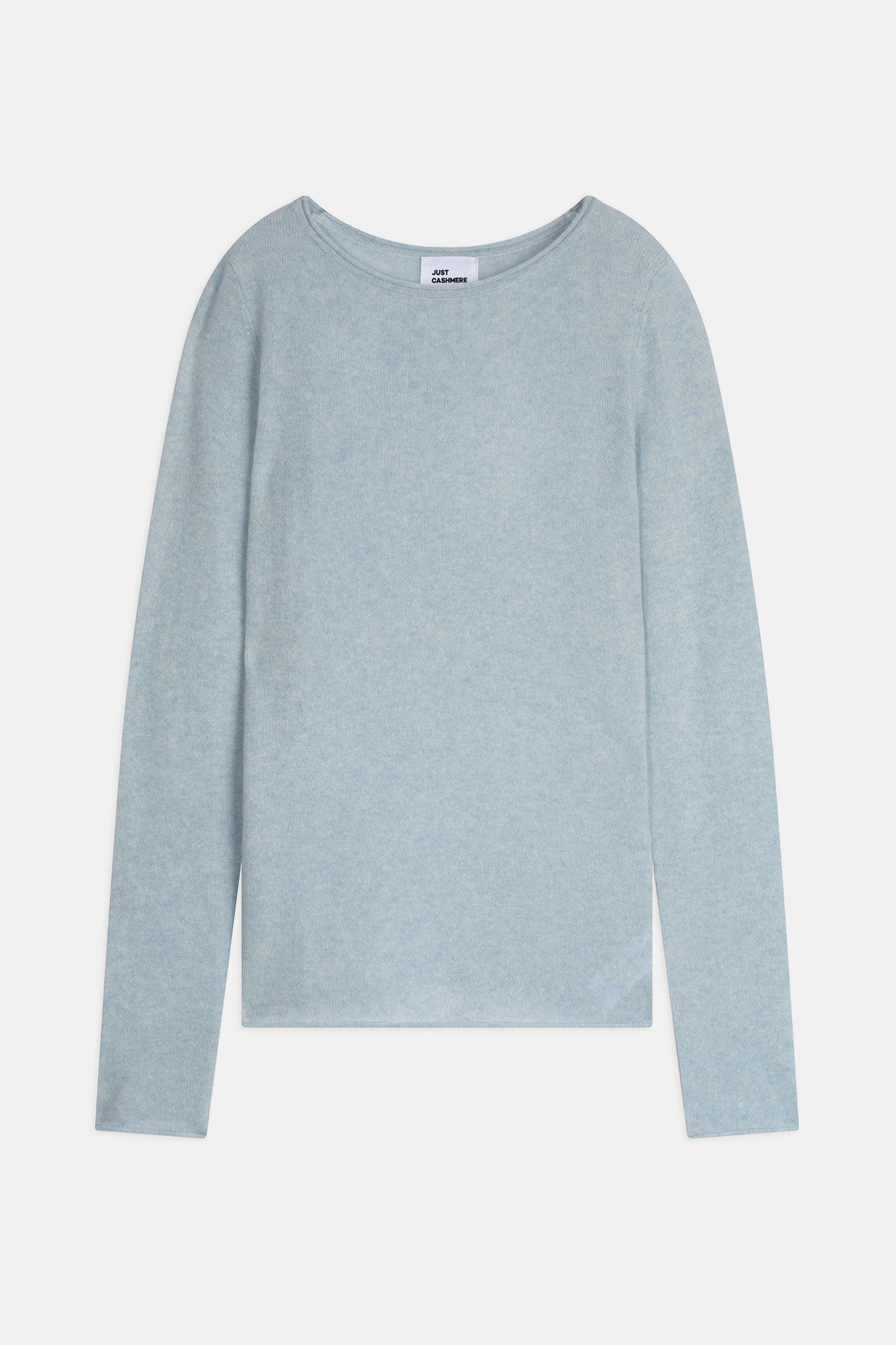 grace pull col bateau bleu clair chiné