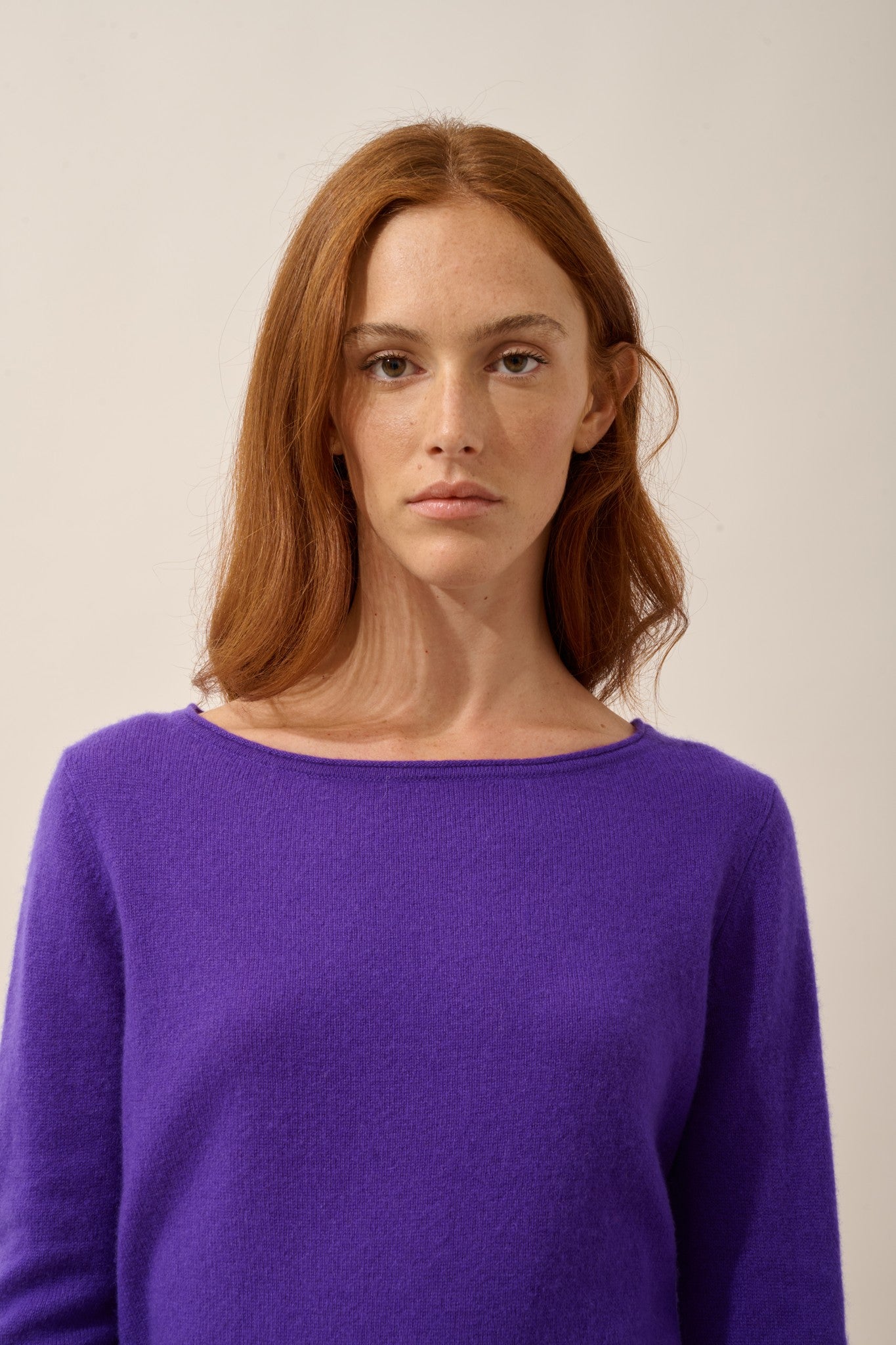 grace pull col bateau gentiane