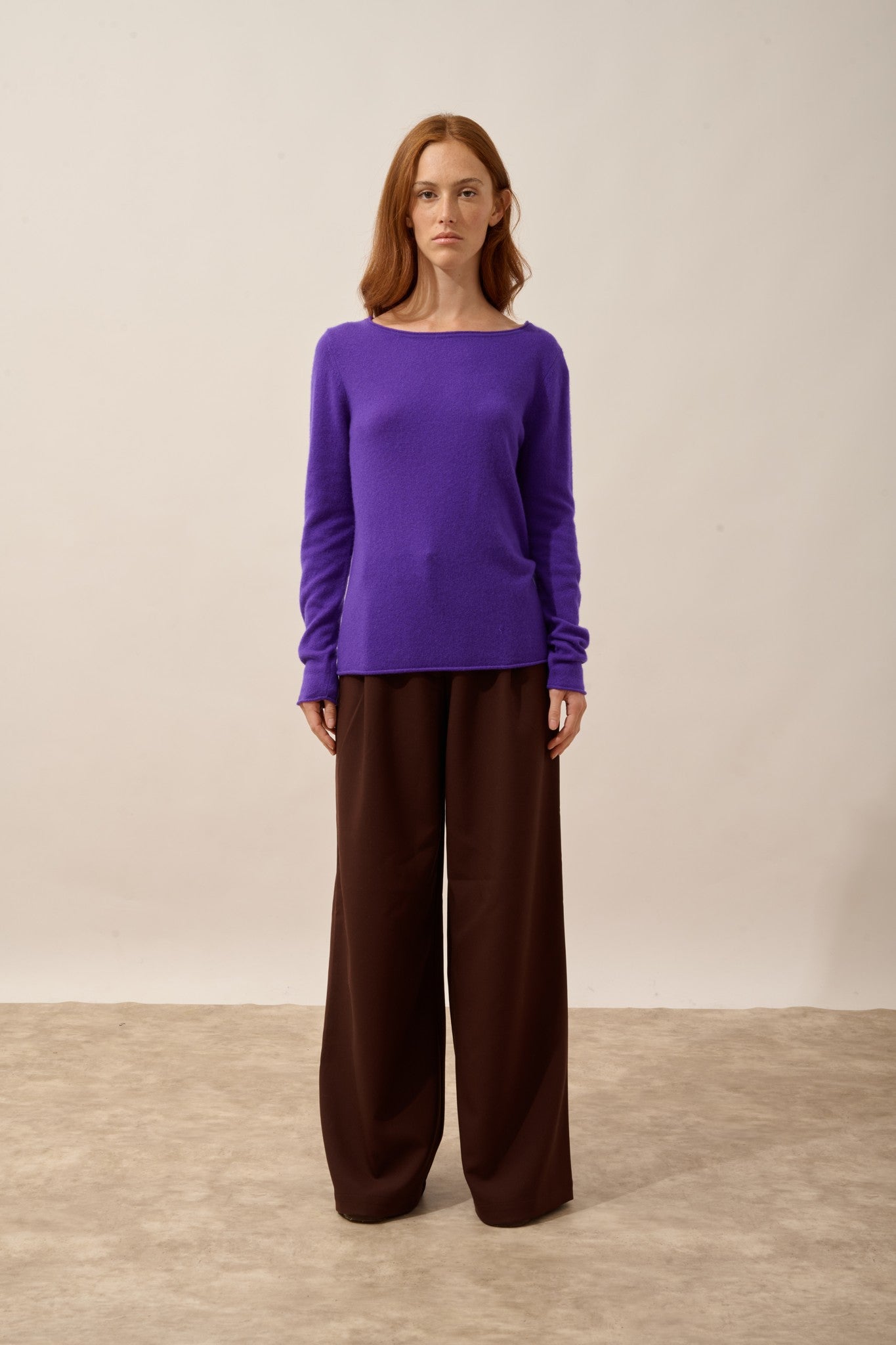 grace pull col bateau gentiane