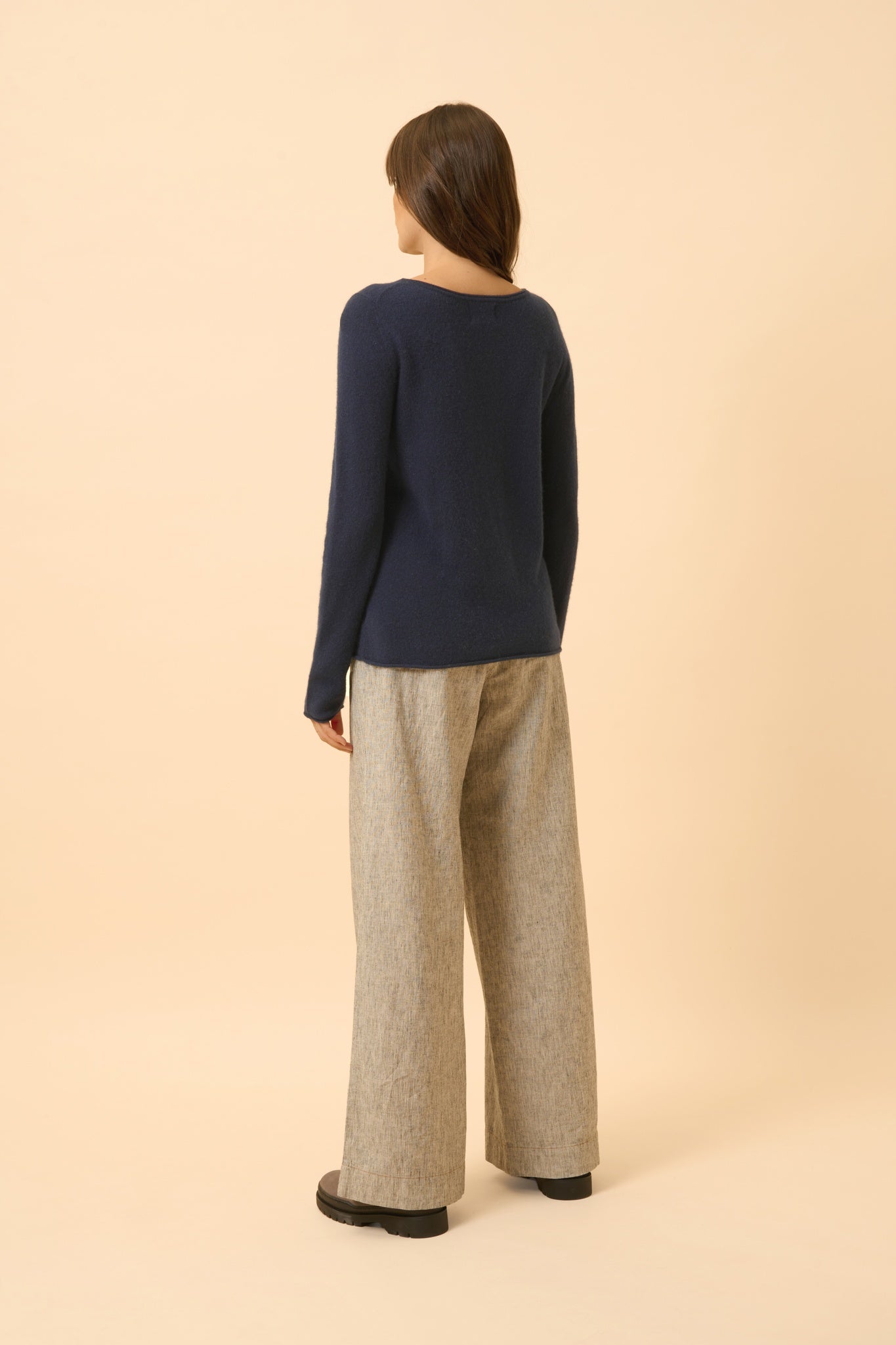 GRACE pull col bateau navy