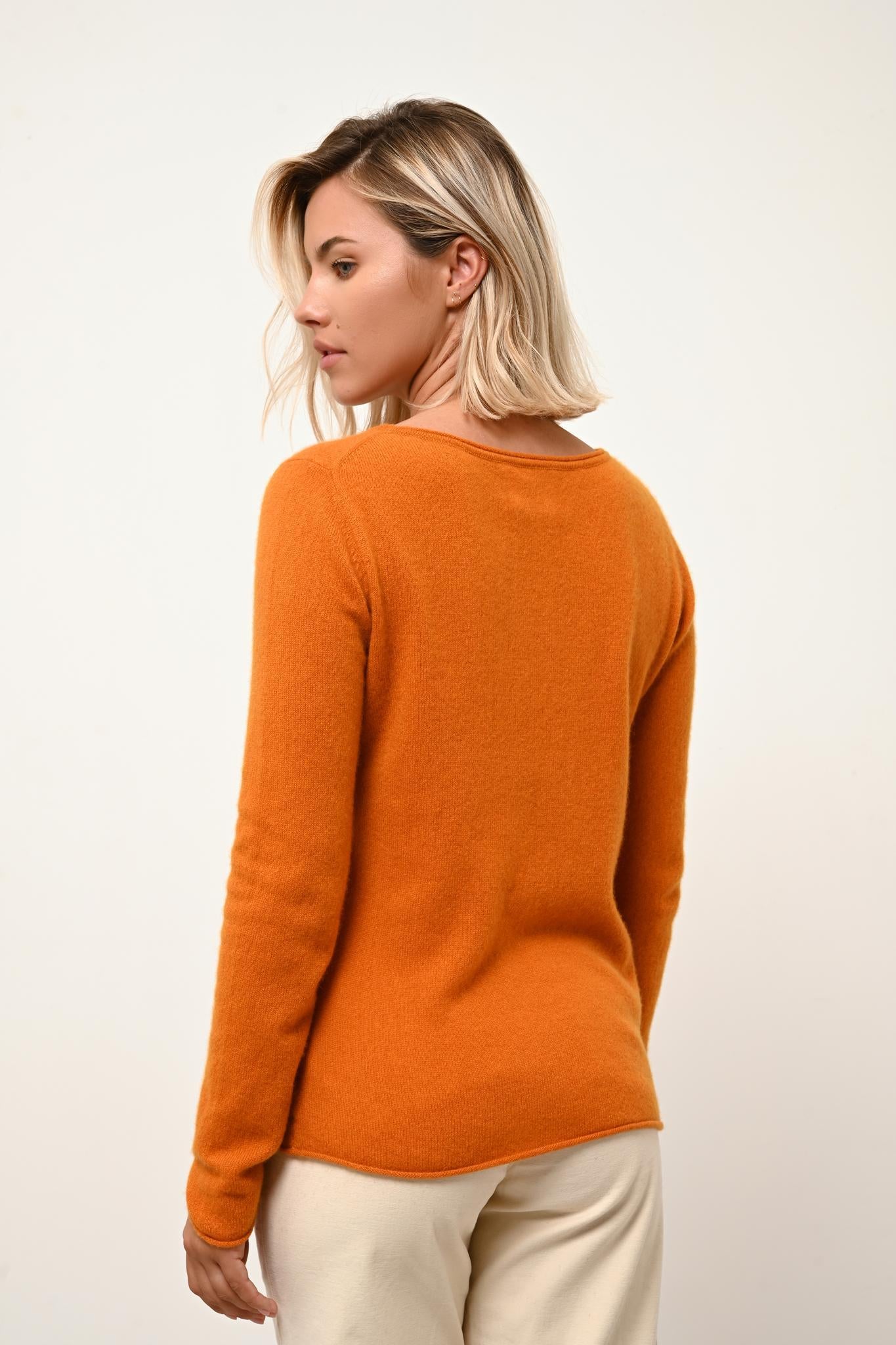 GRACE boat-neck sweater ochre