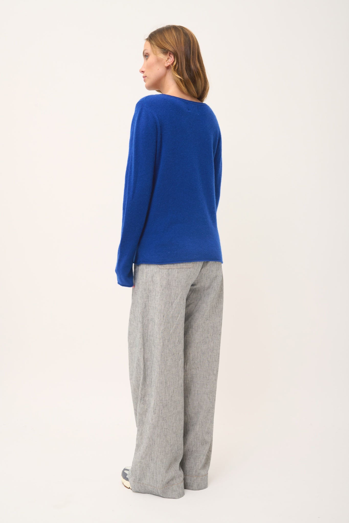 GRACE ultramarine boat-neck sweater