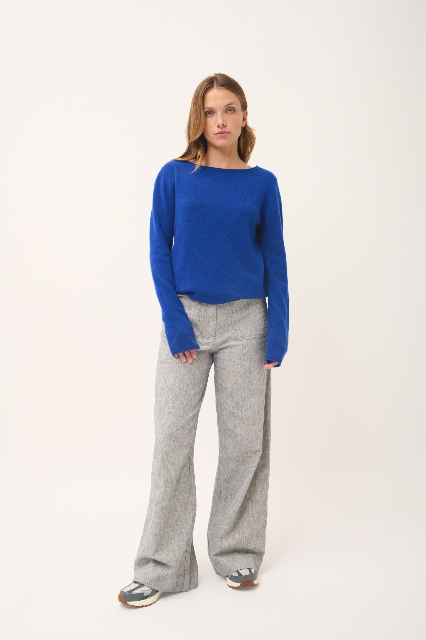 GRACE ultramarine boat-neck sweater