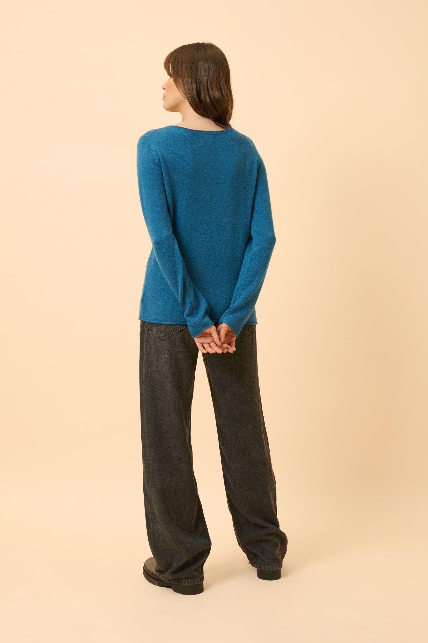 GRACE pull col bateau paon