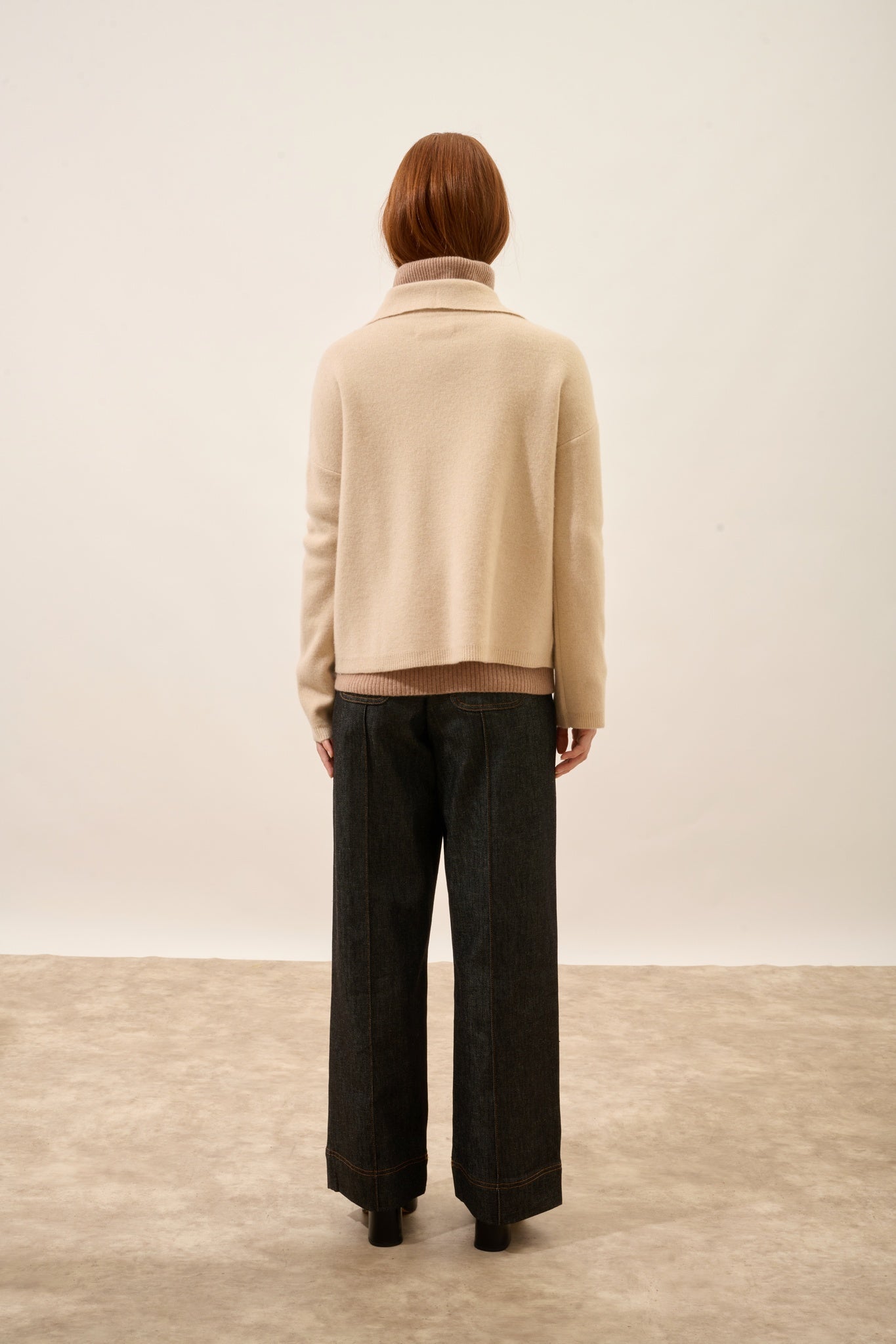 HEKLA veste col chemise sable