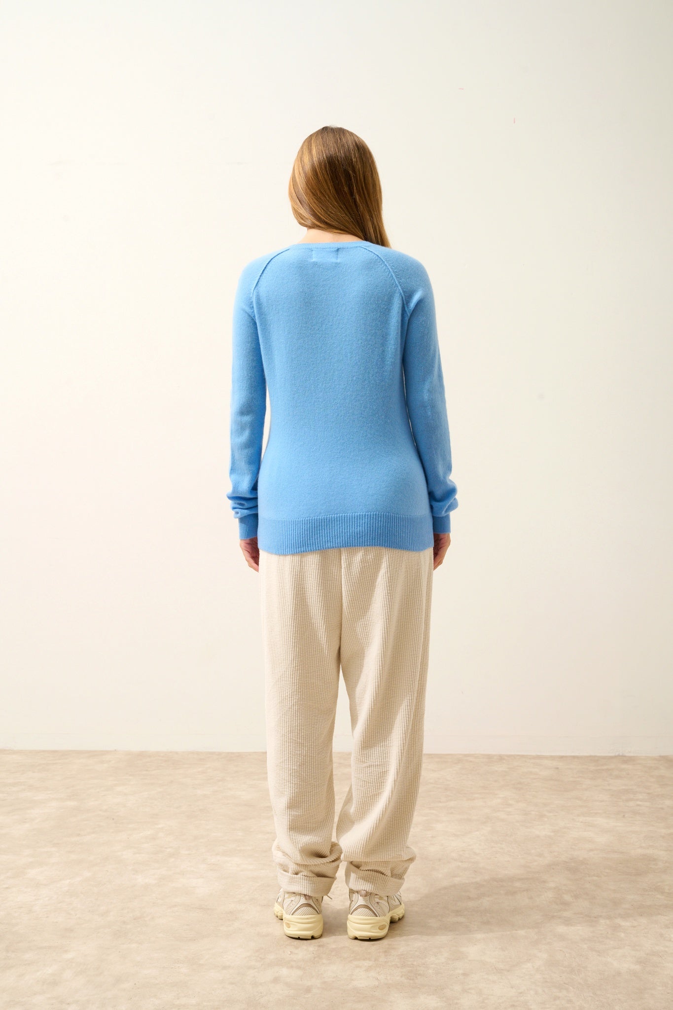 HELEN pull col rond baby blue