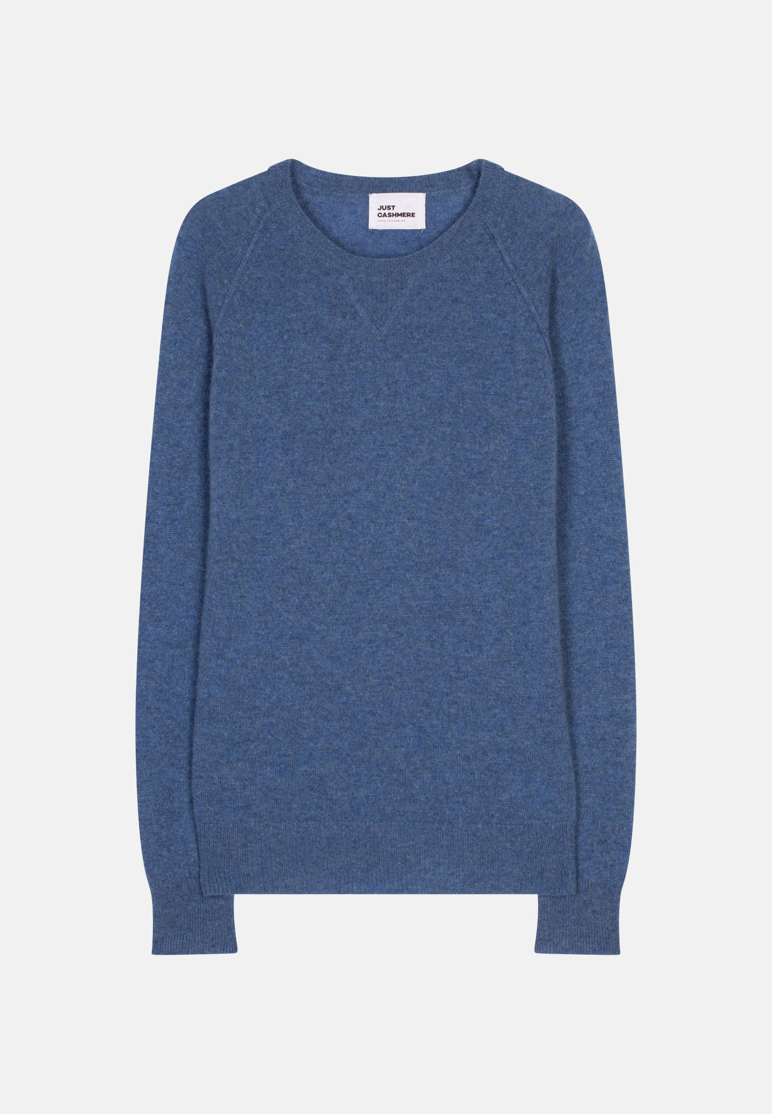 HELEN round-neck sweater denim blue