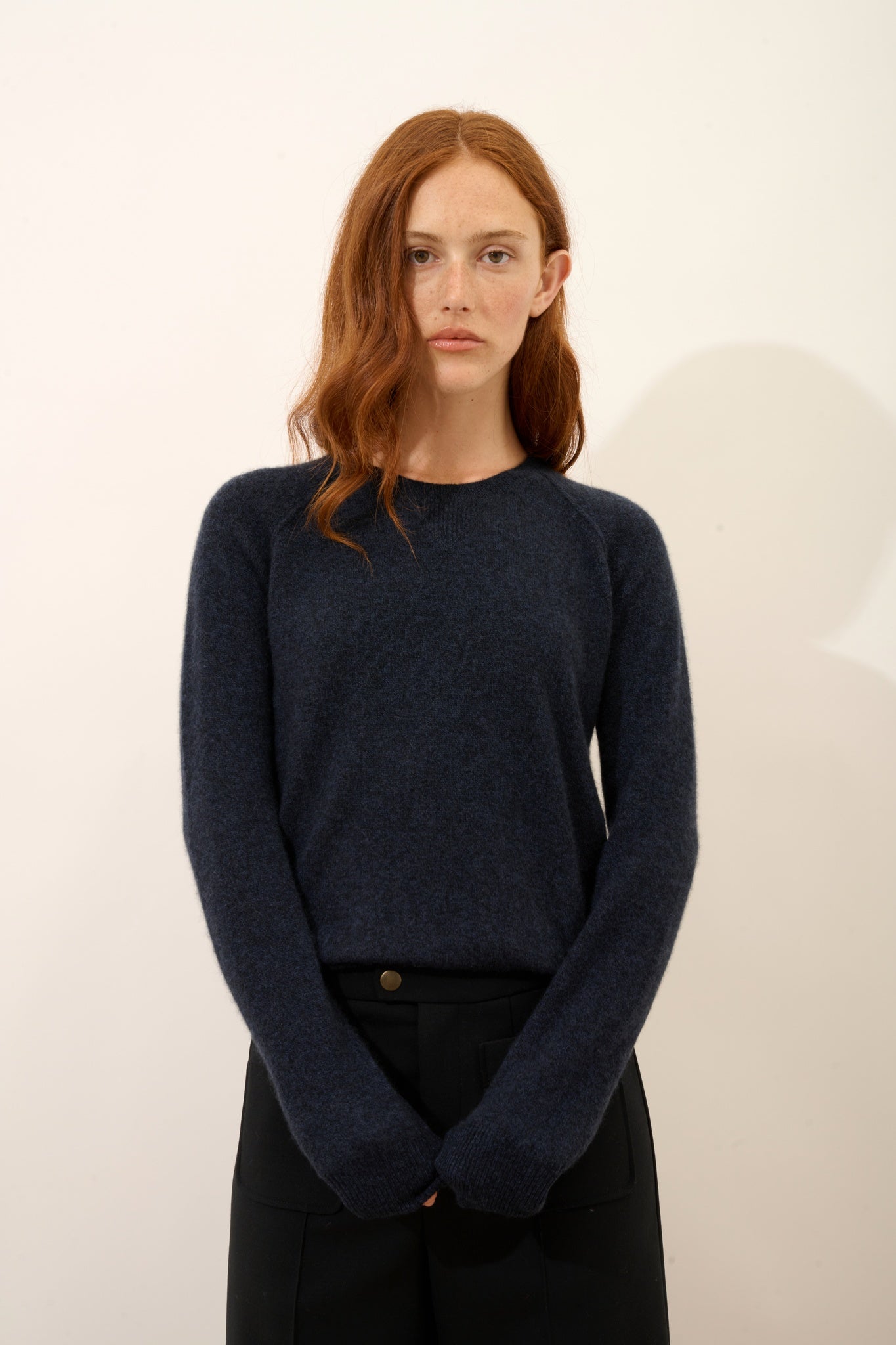 HELEN pull col rond caviar