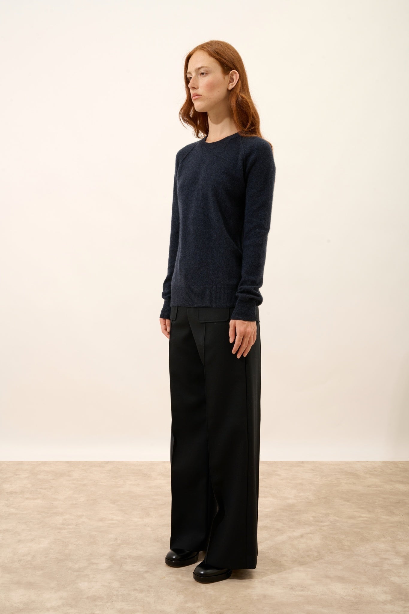 HELEN round neck caviar sweater
