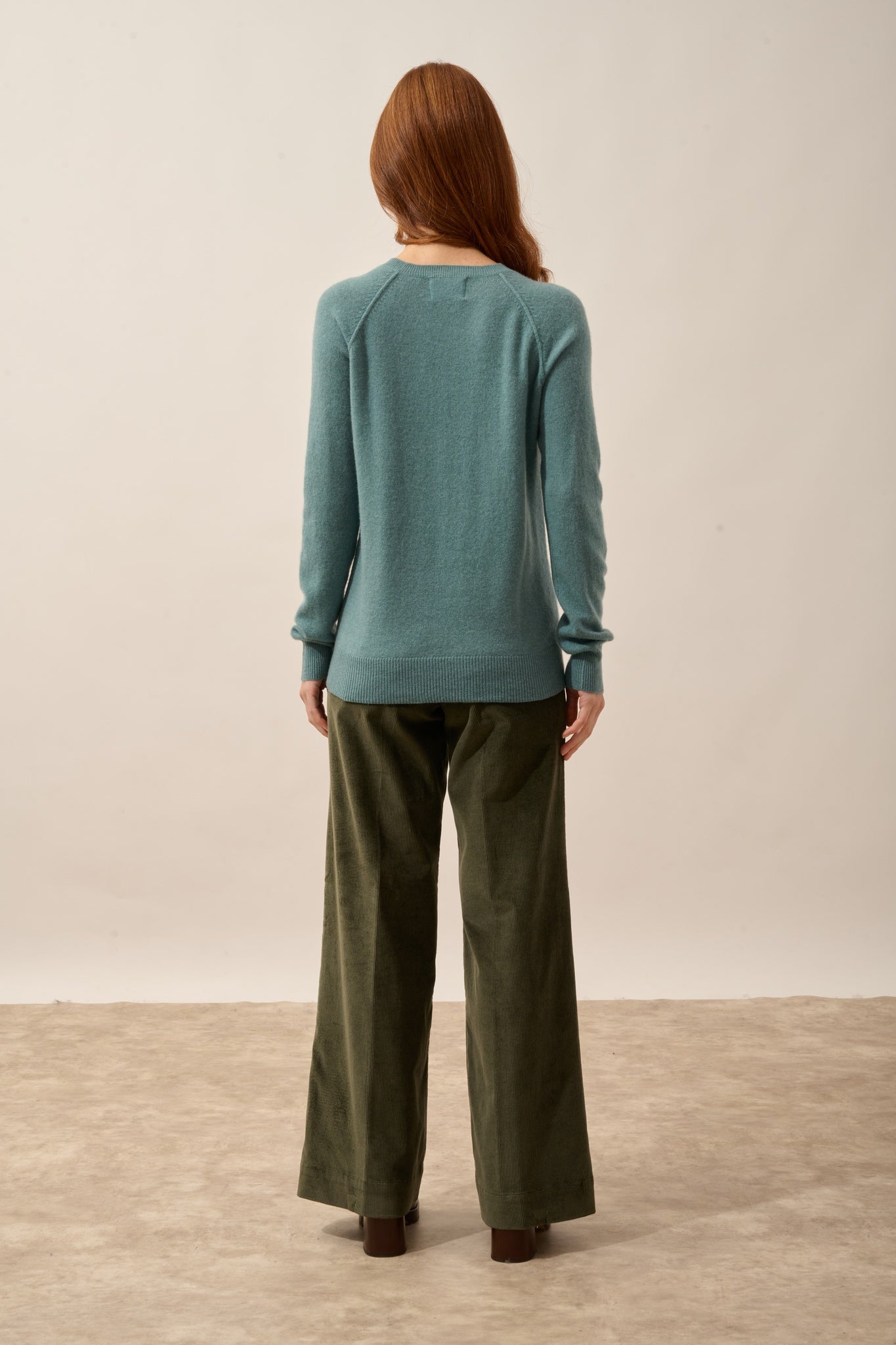 HELEN pull col rond eucalyptus