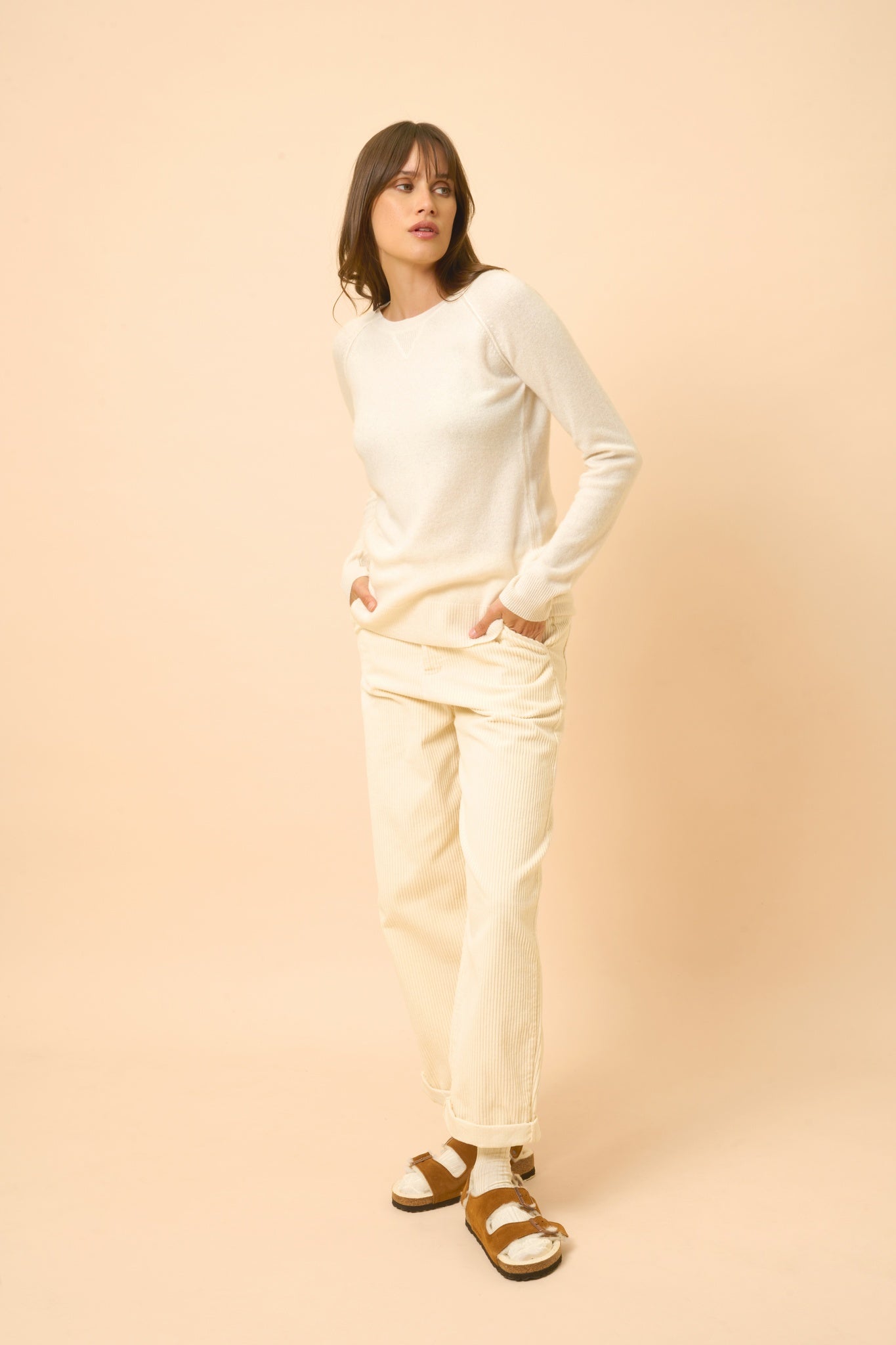 HELEN round-neck sweater ivory