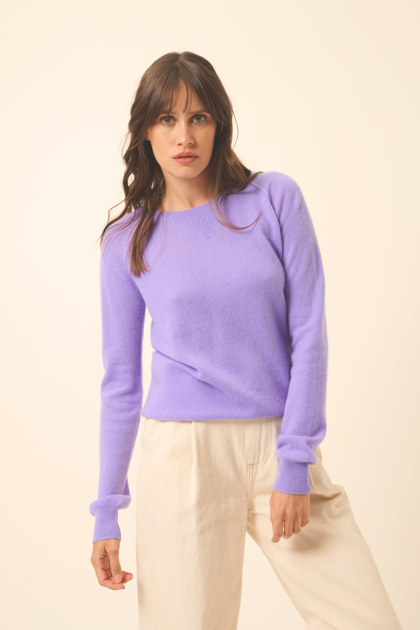HELEN round-neck sweater lavender