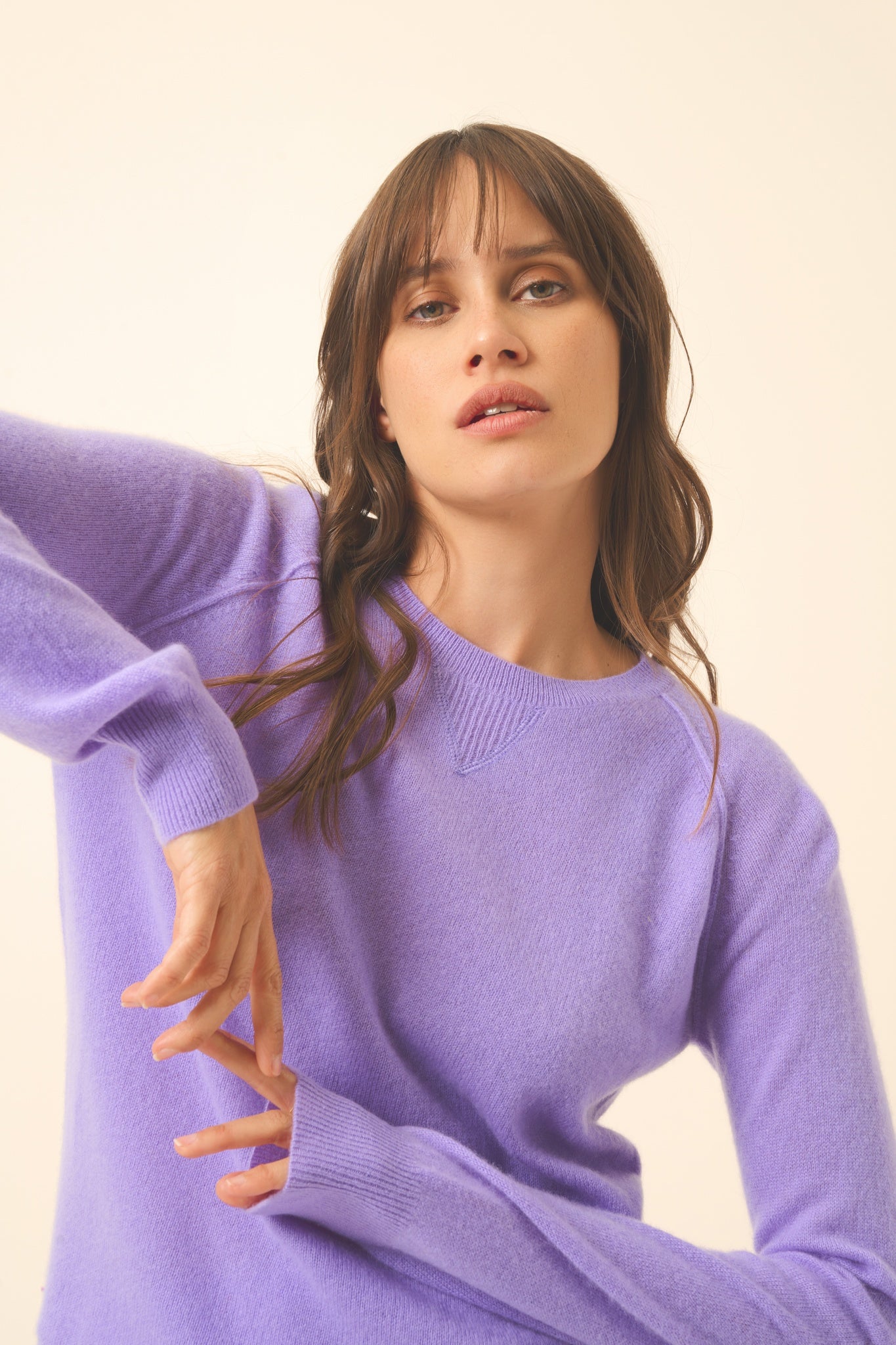 HELEN round-neck sweater lavender