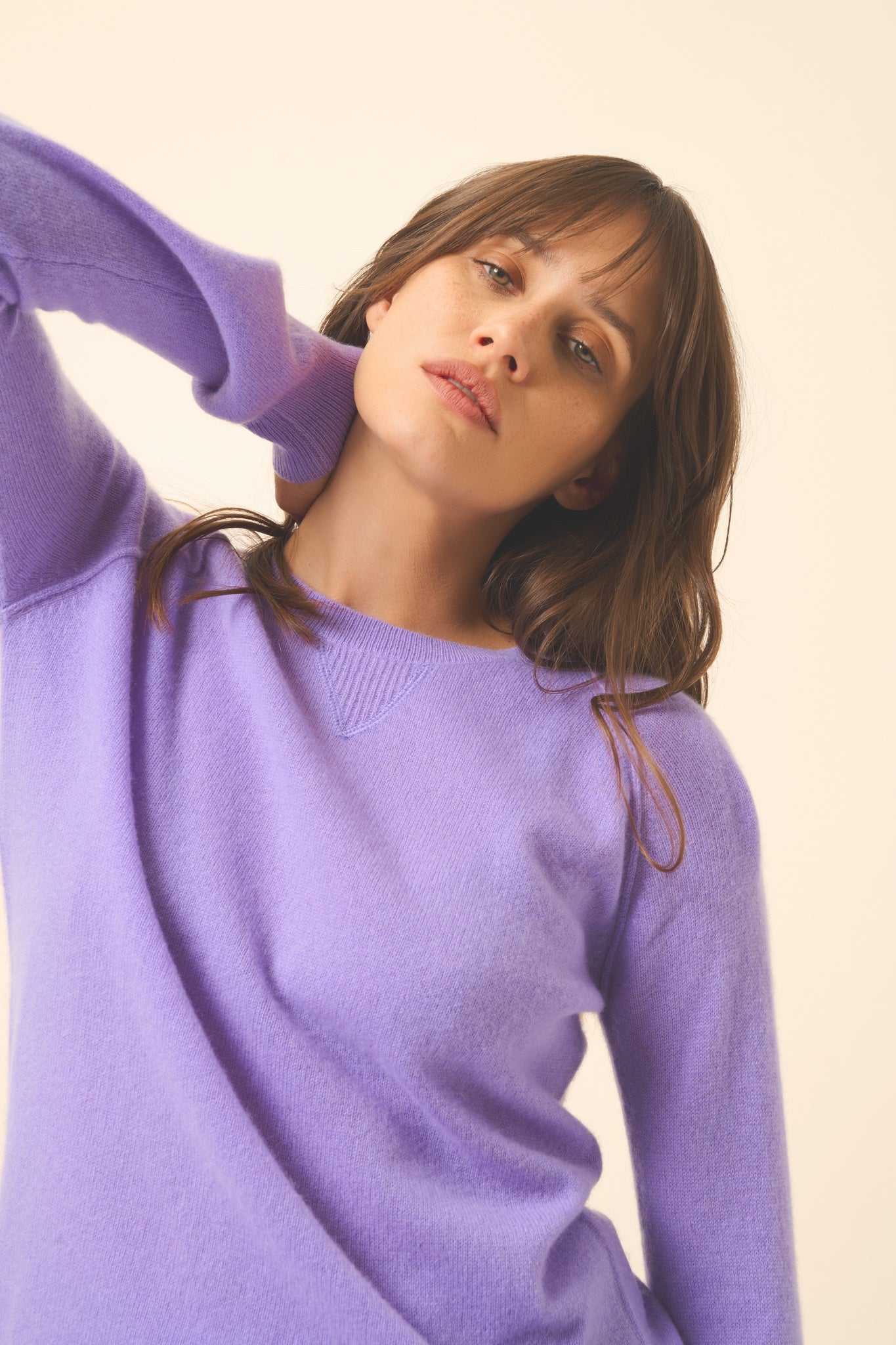 HELEN round-neck sweater lavender