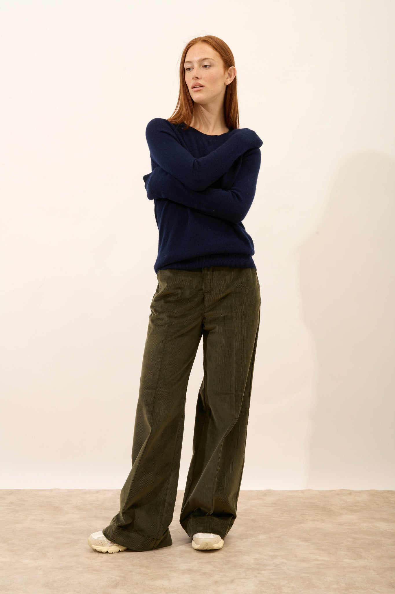 HELEN pull col rond navy