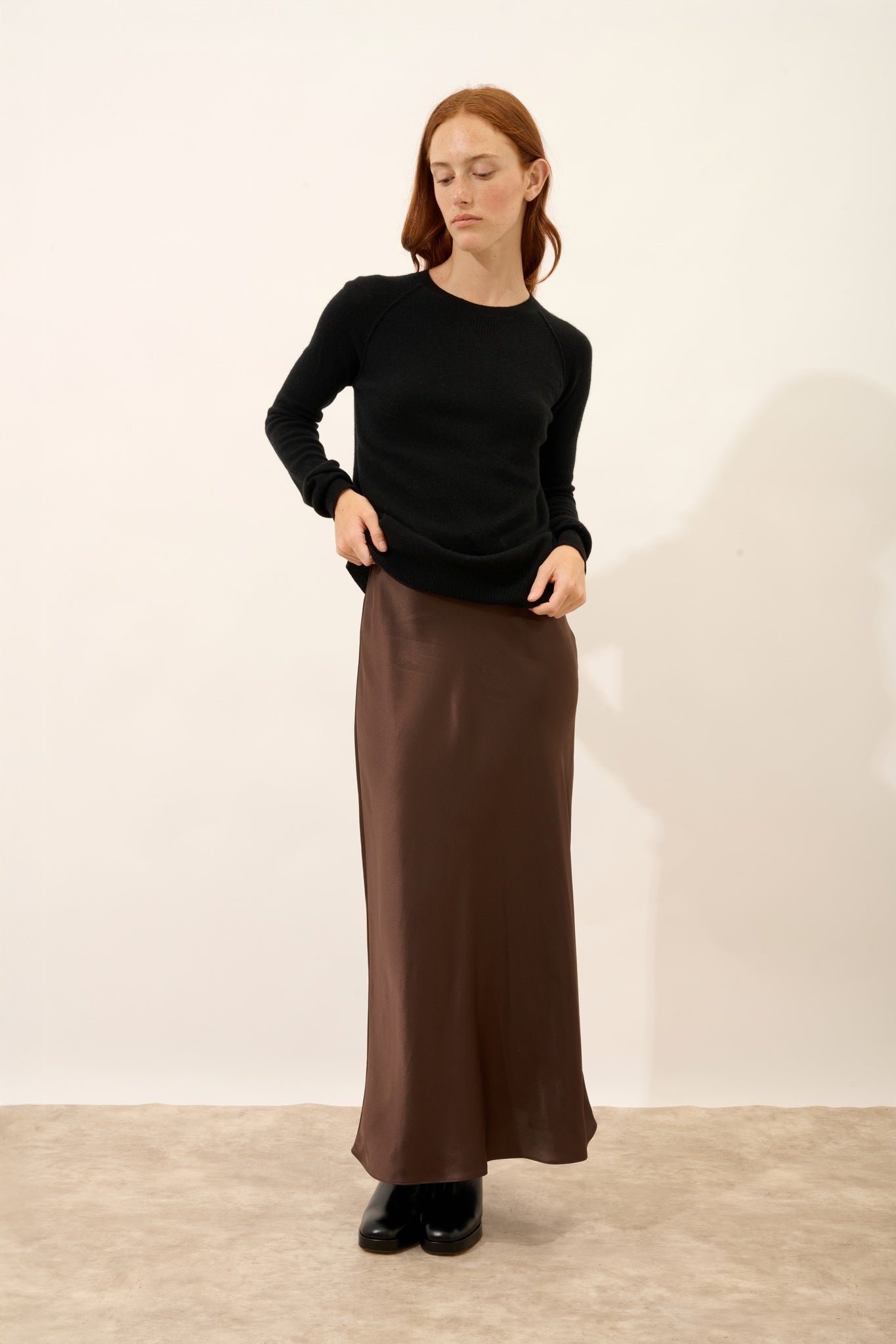 HELEN pull col rond noir