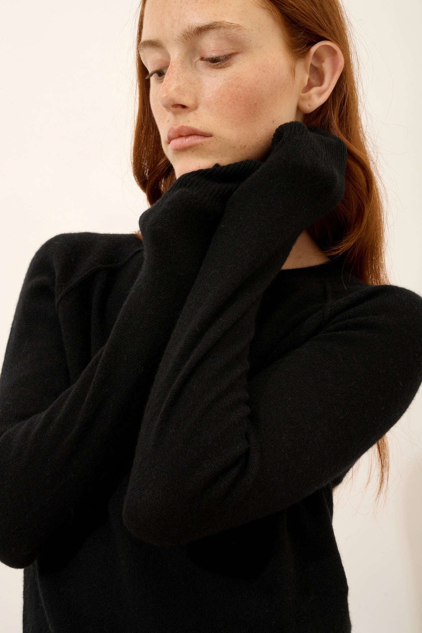 HELEN pull col rond noir