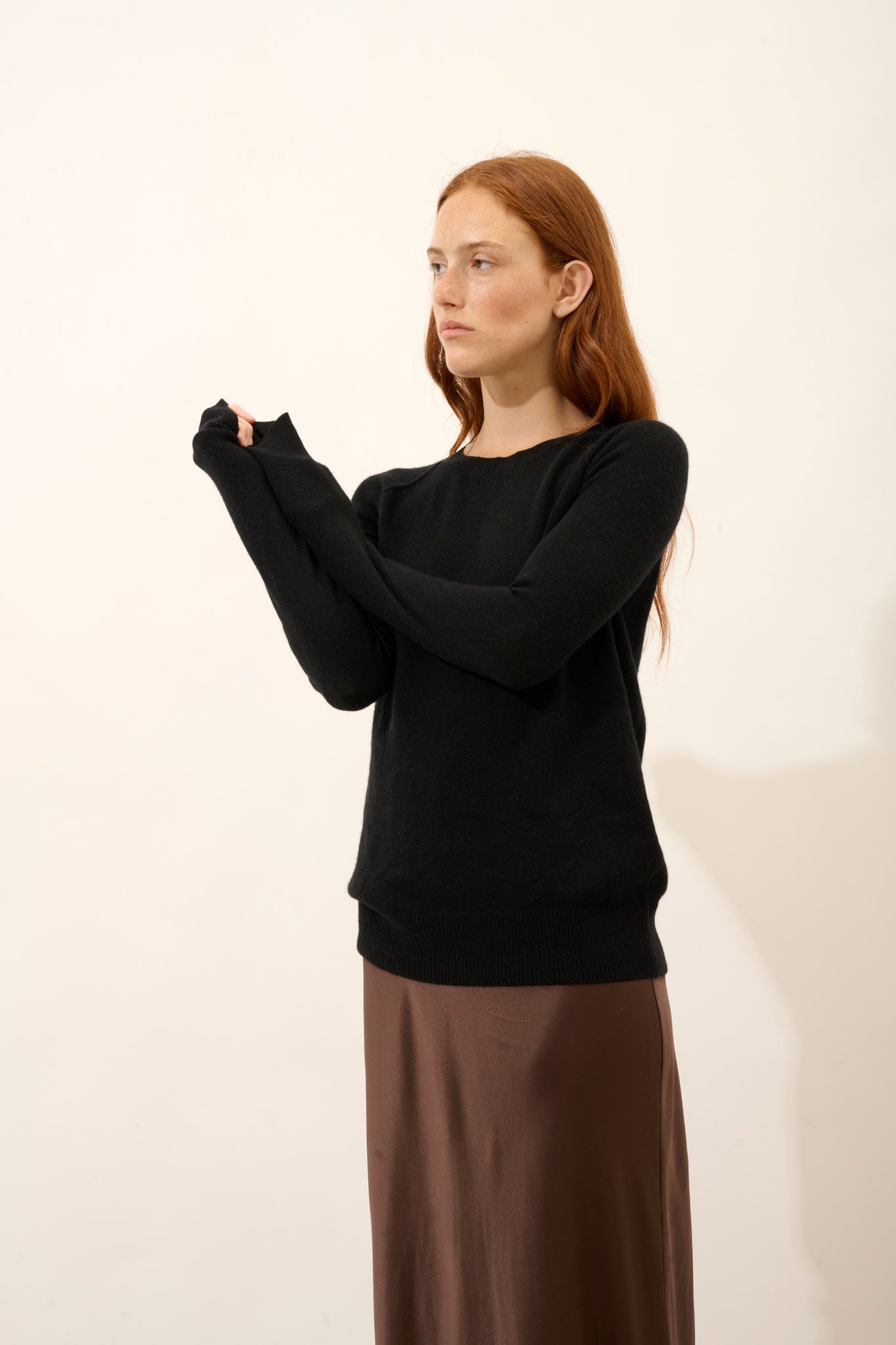 HELEN pull col rond noir