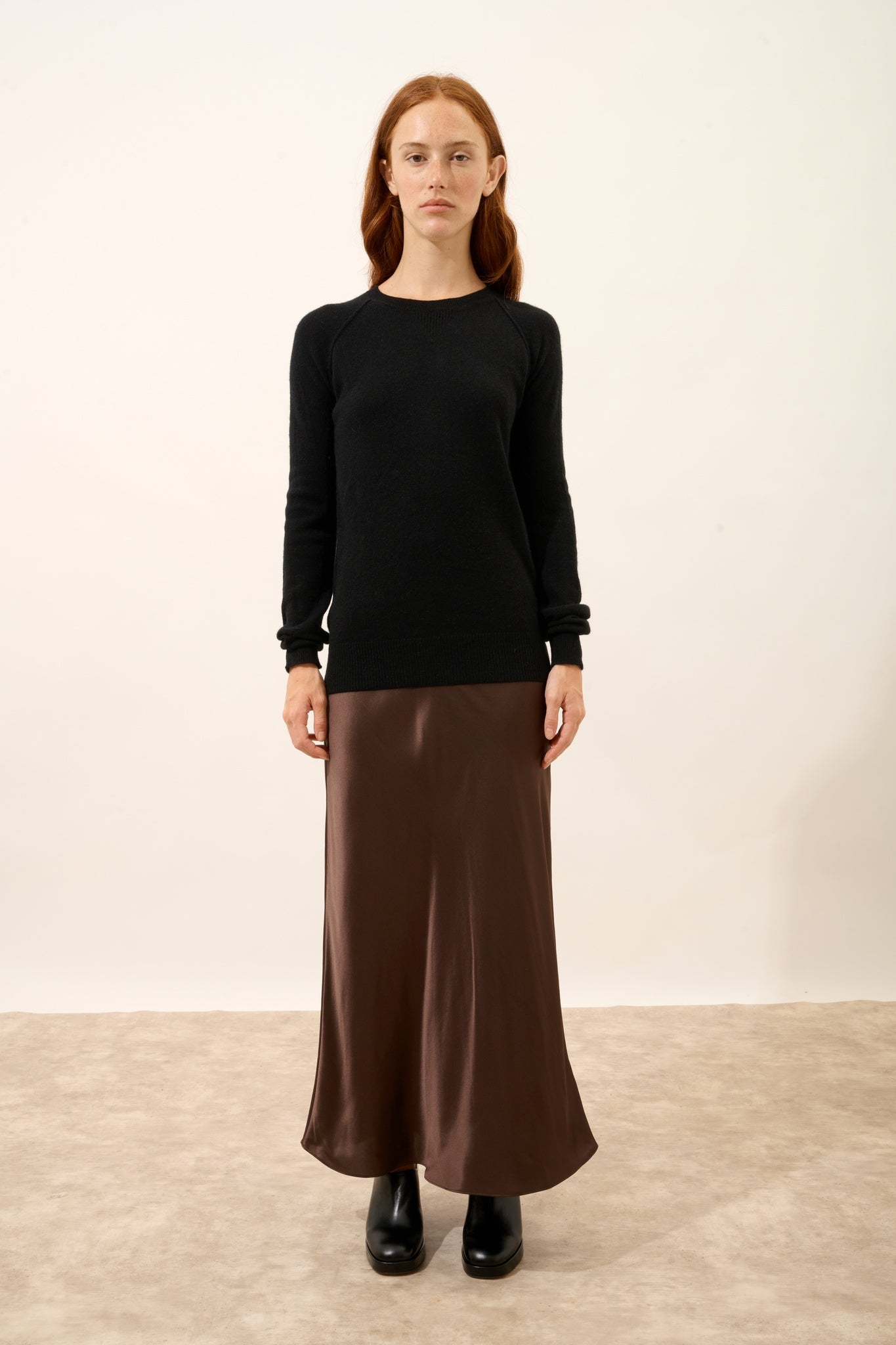 HELEN pull col rond noir