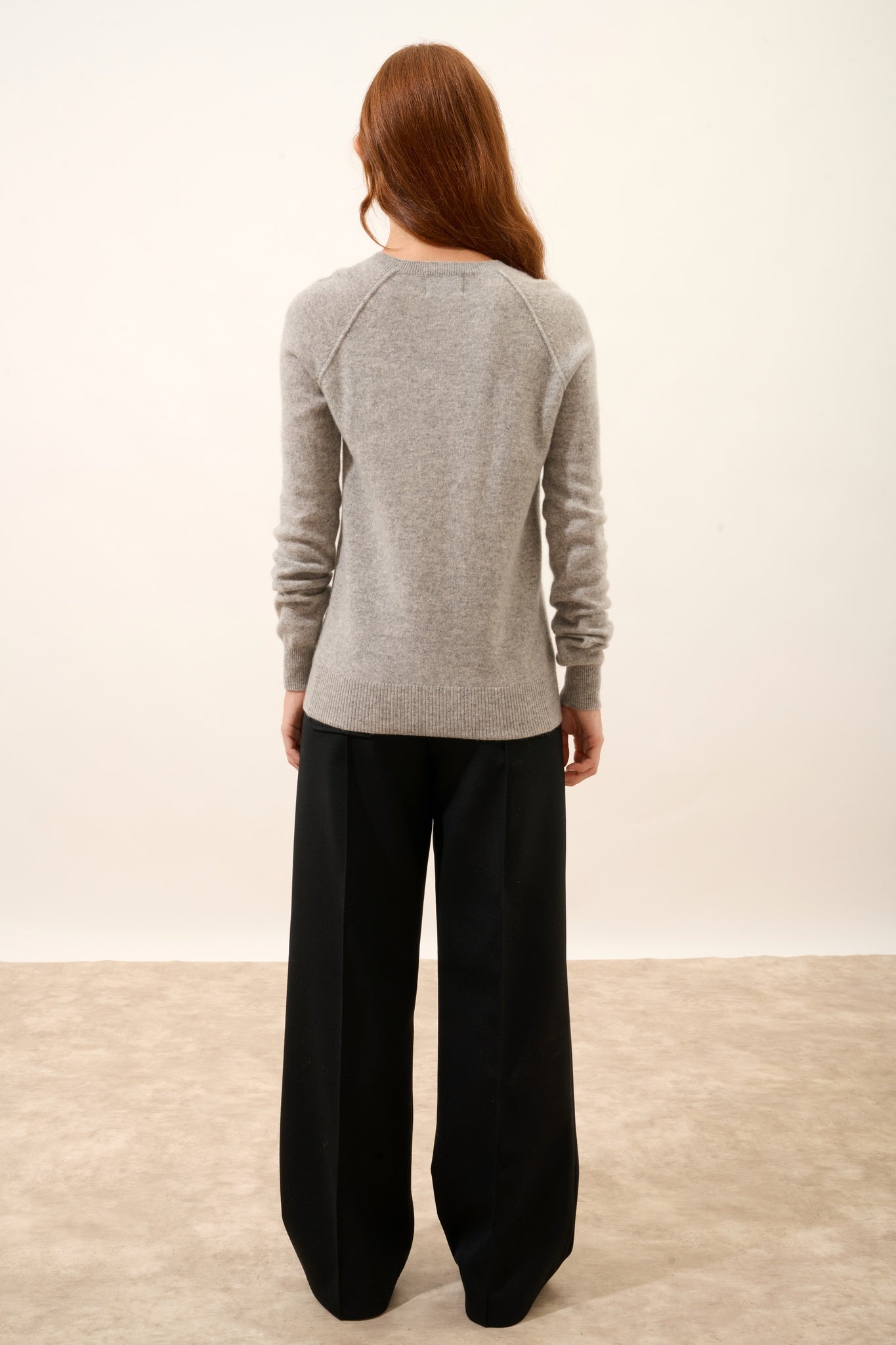 HELEN pull col rond nuage chiné