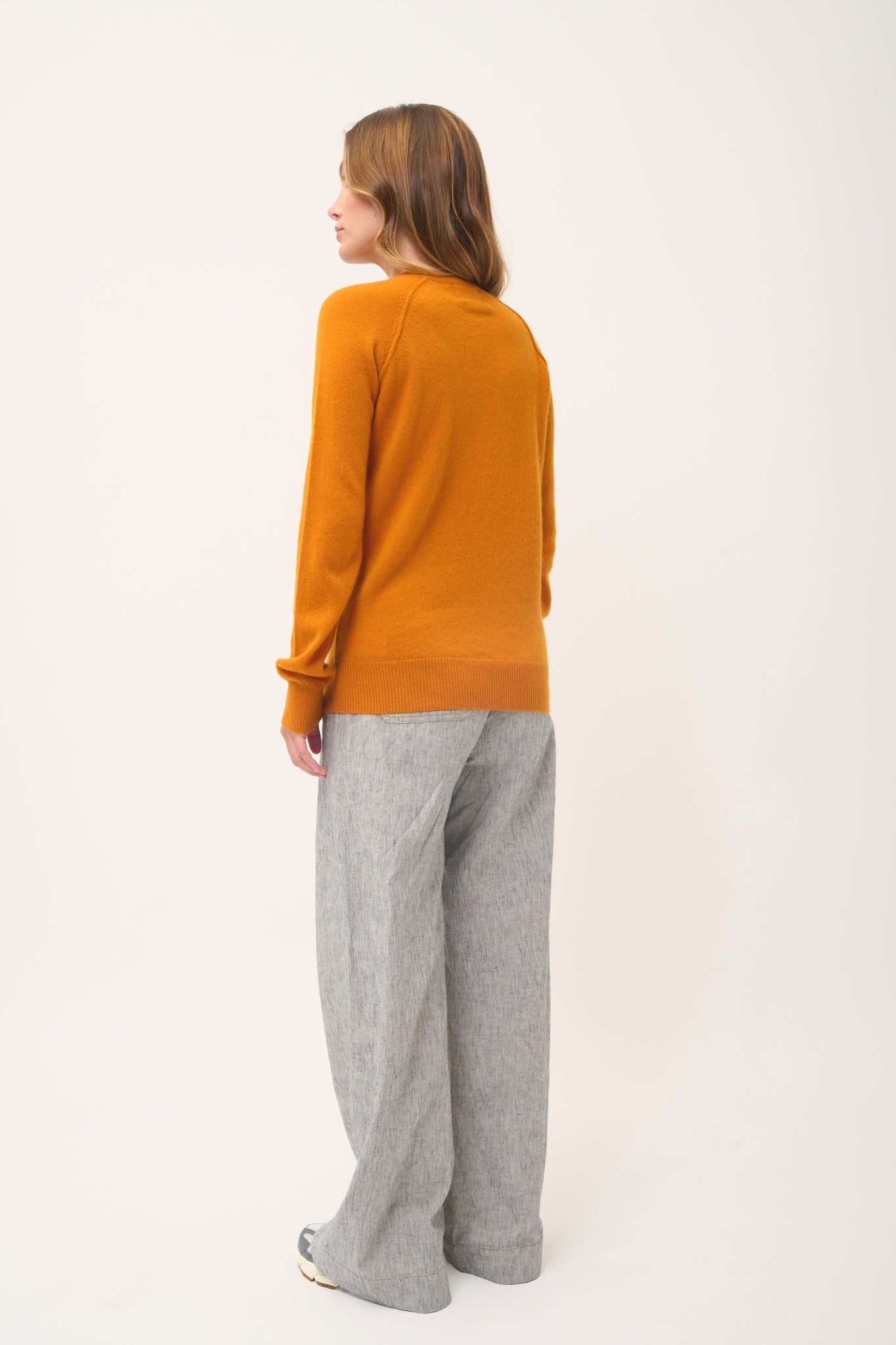 HELEN pull col rond ocre
