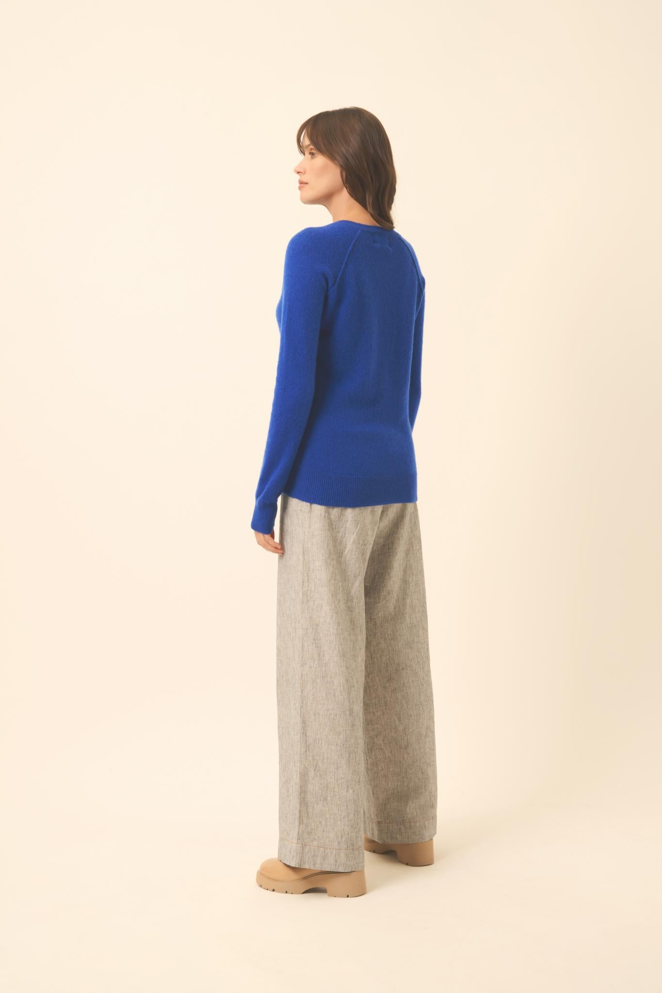 HELEN ultramarine round-neck sweater