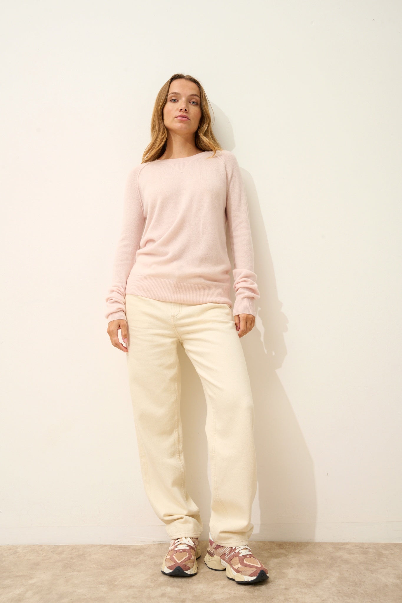 HELEN pull col rond poudre