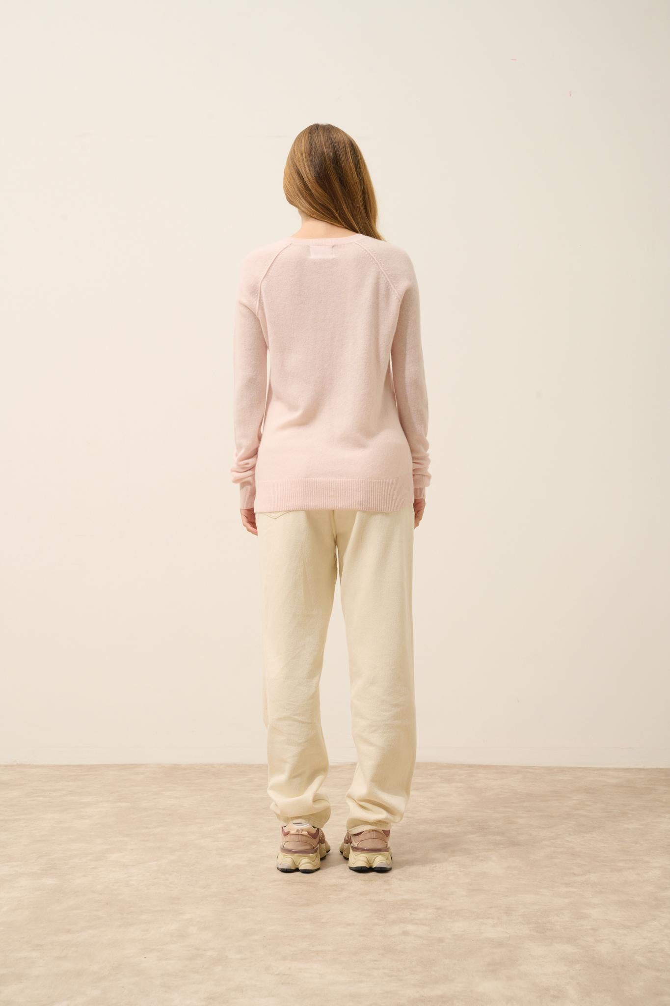 HELEN pull col rond poudre