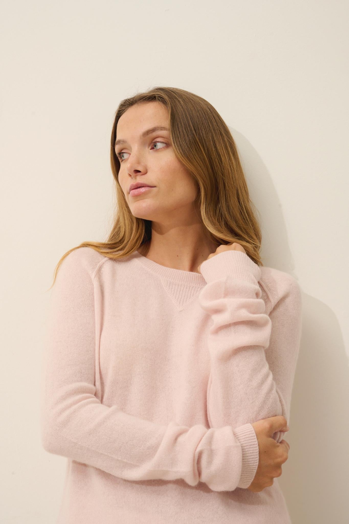 HELEN pull col rond poudre