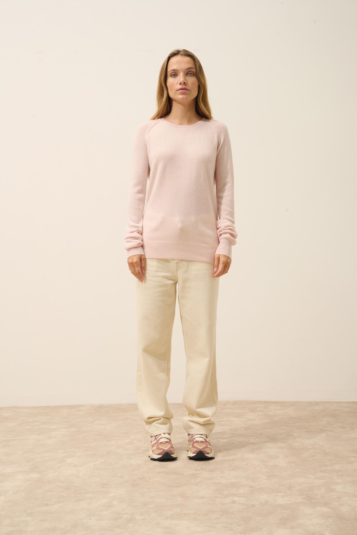 HELEN pull col rond poudre