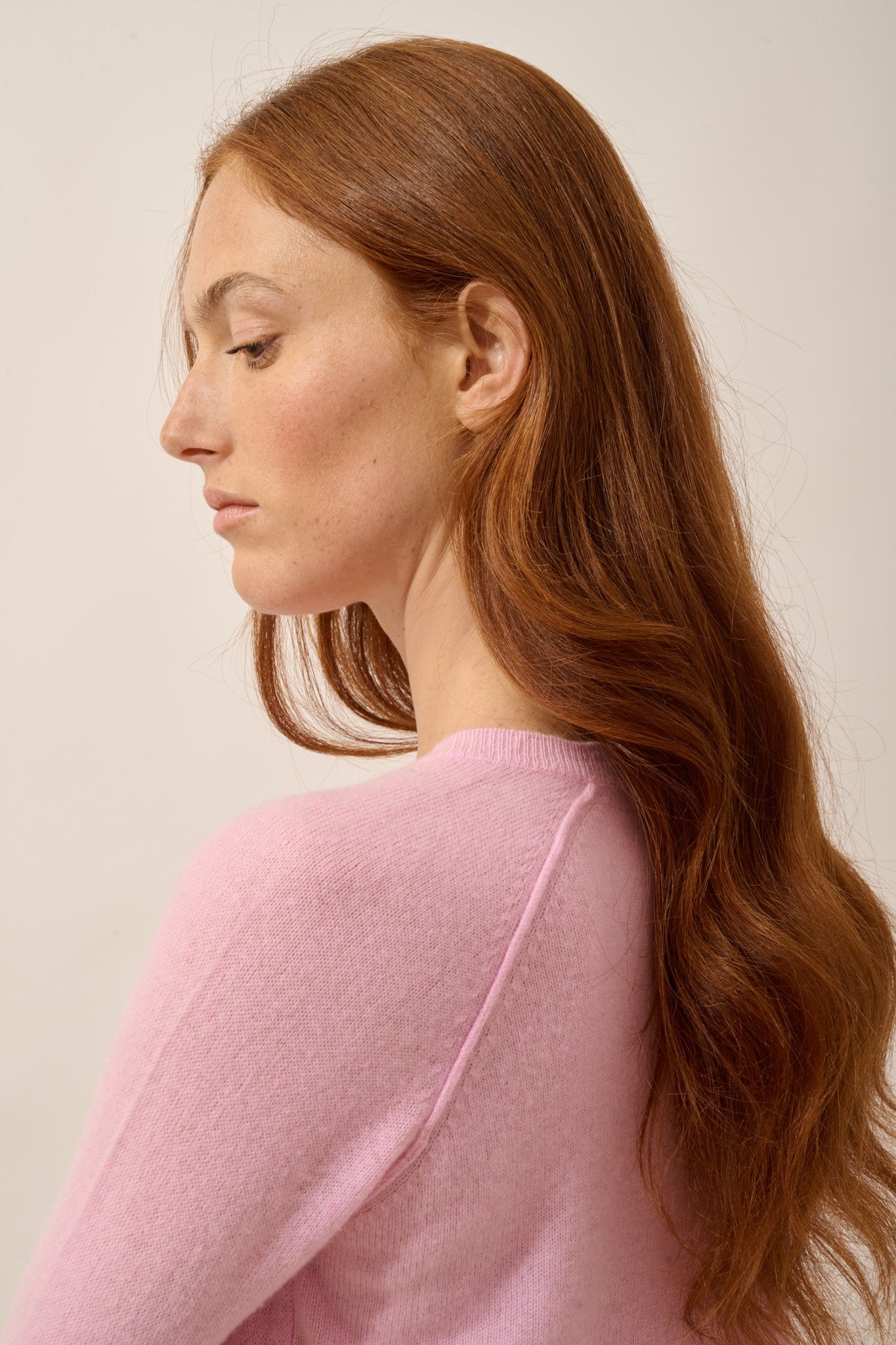 helen pull col rond quartz rose