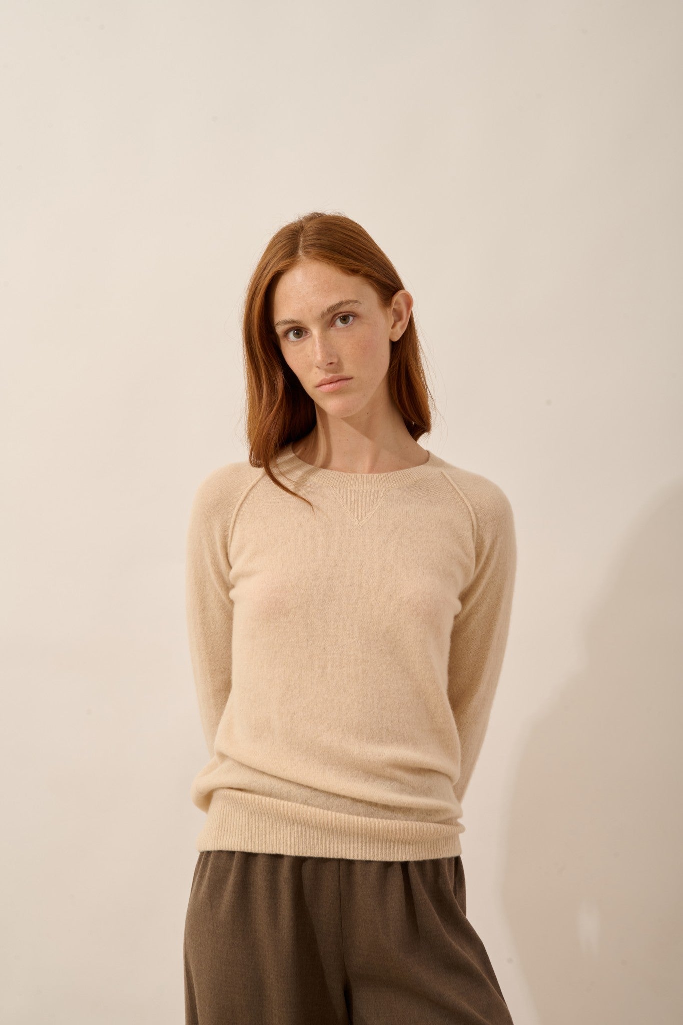 helen pull col rond sable