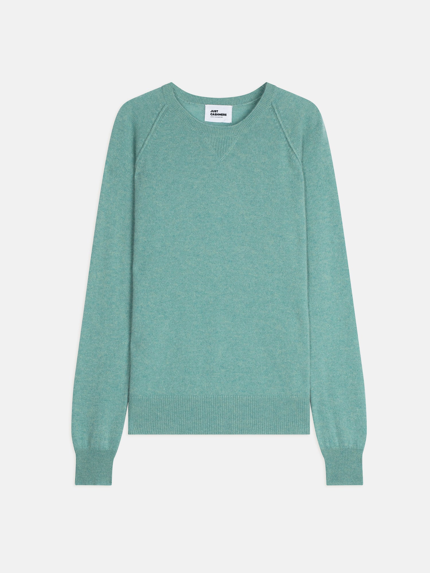 HELEN round-neck sweater mottled green