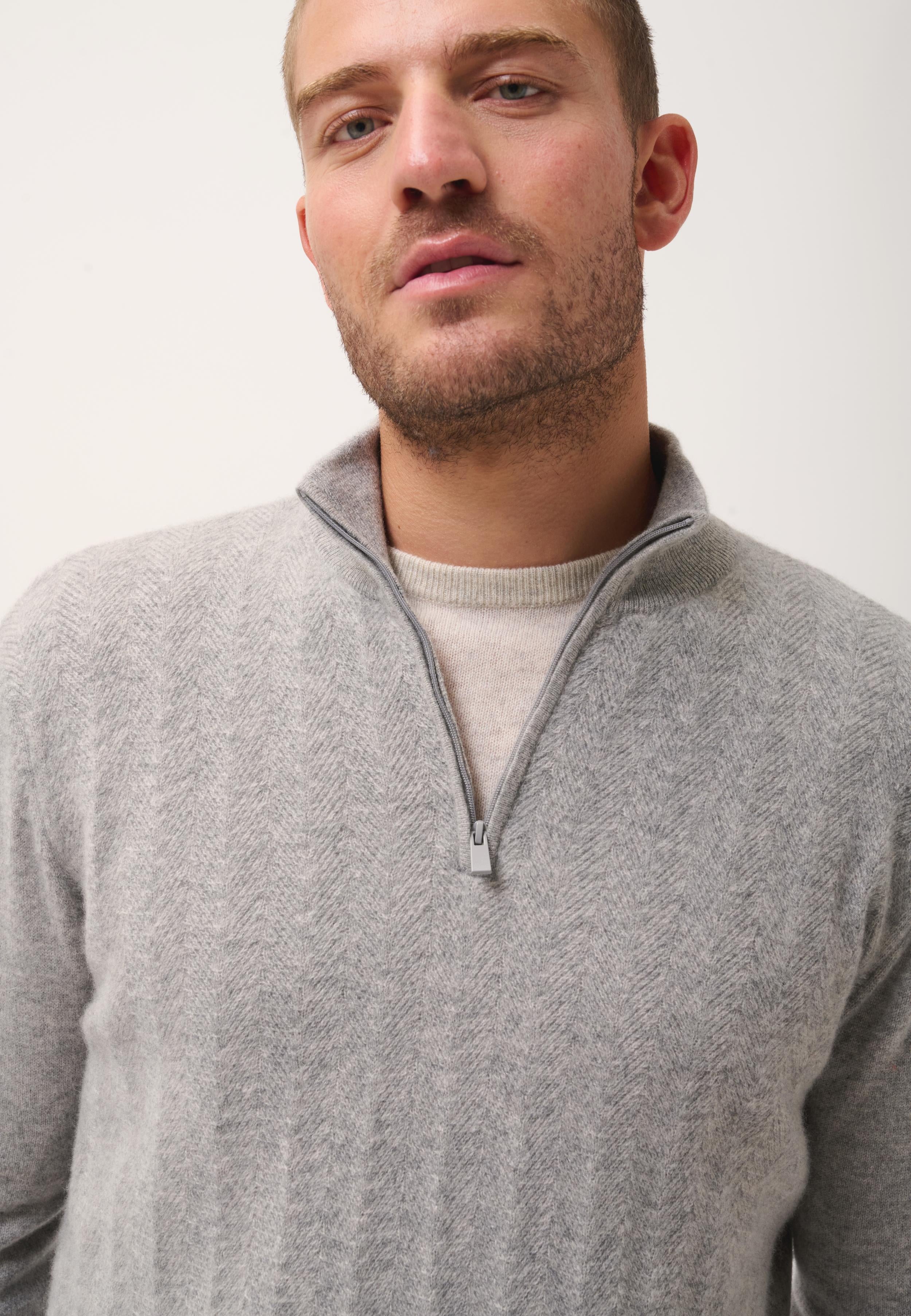 HILMIR cloudy trucker-neck sweater