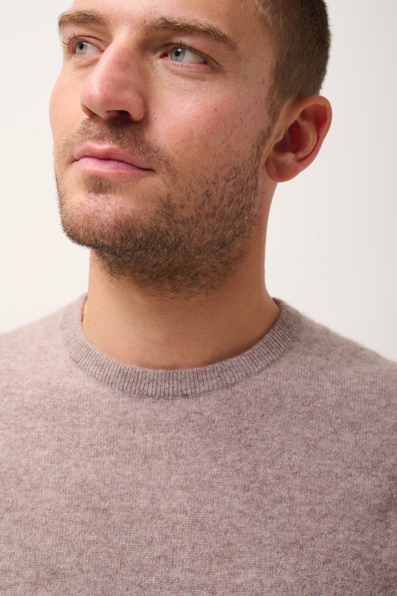 HOWARD pull col rond caribou chiné