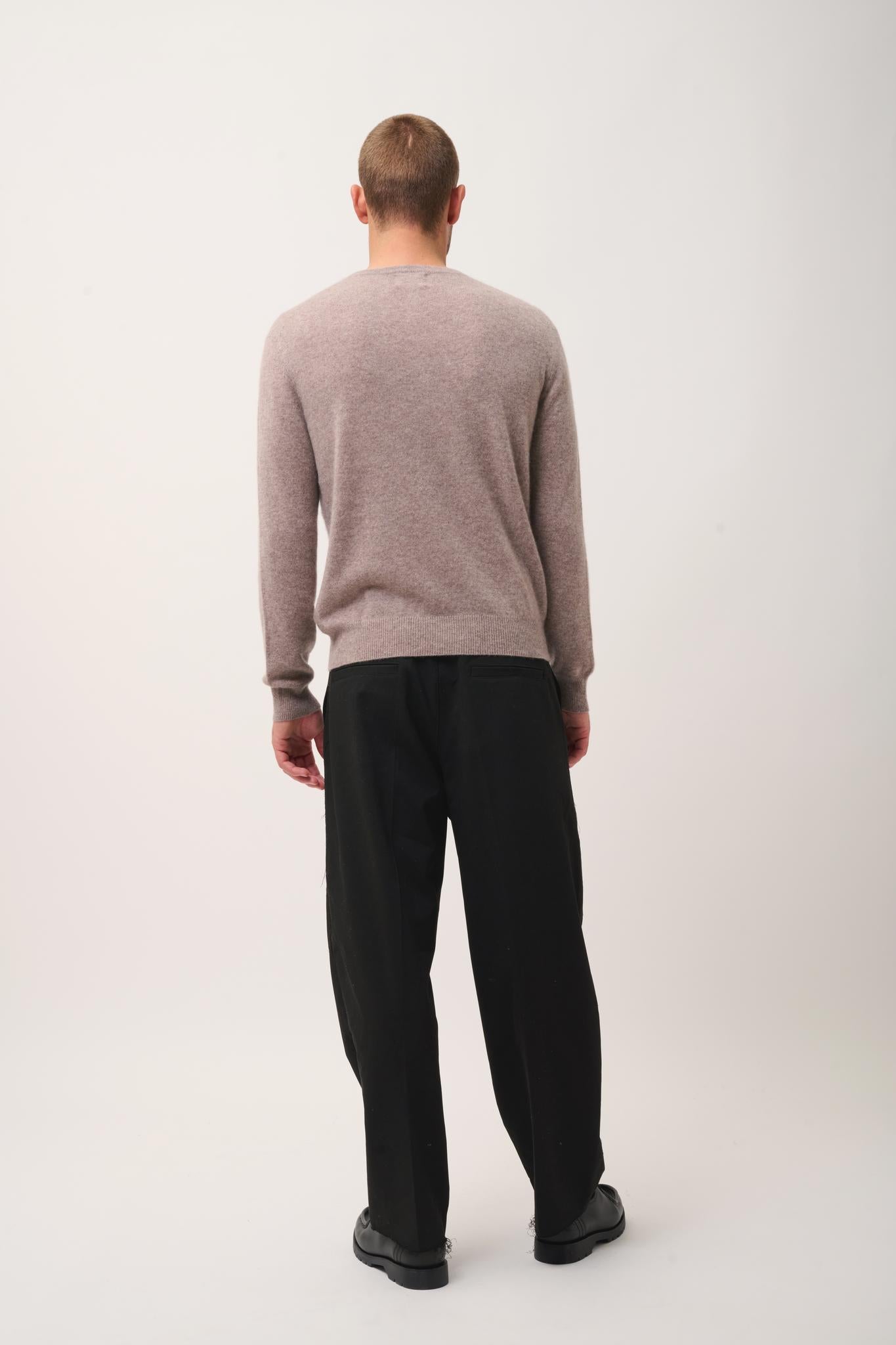 HOWARD pull col rond caribou chiné