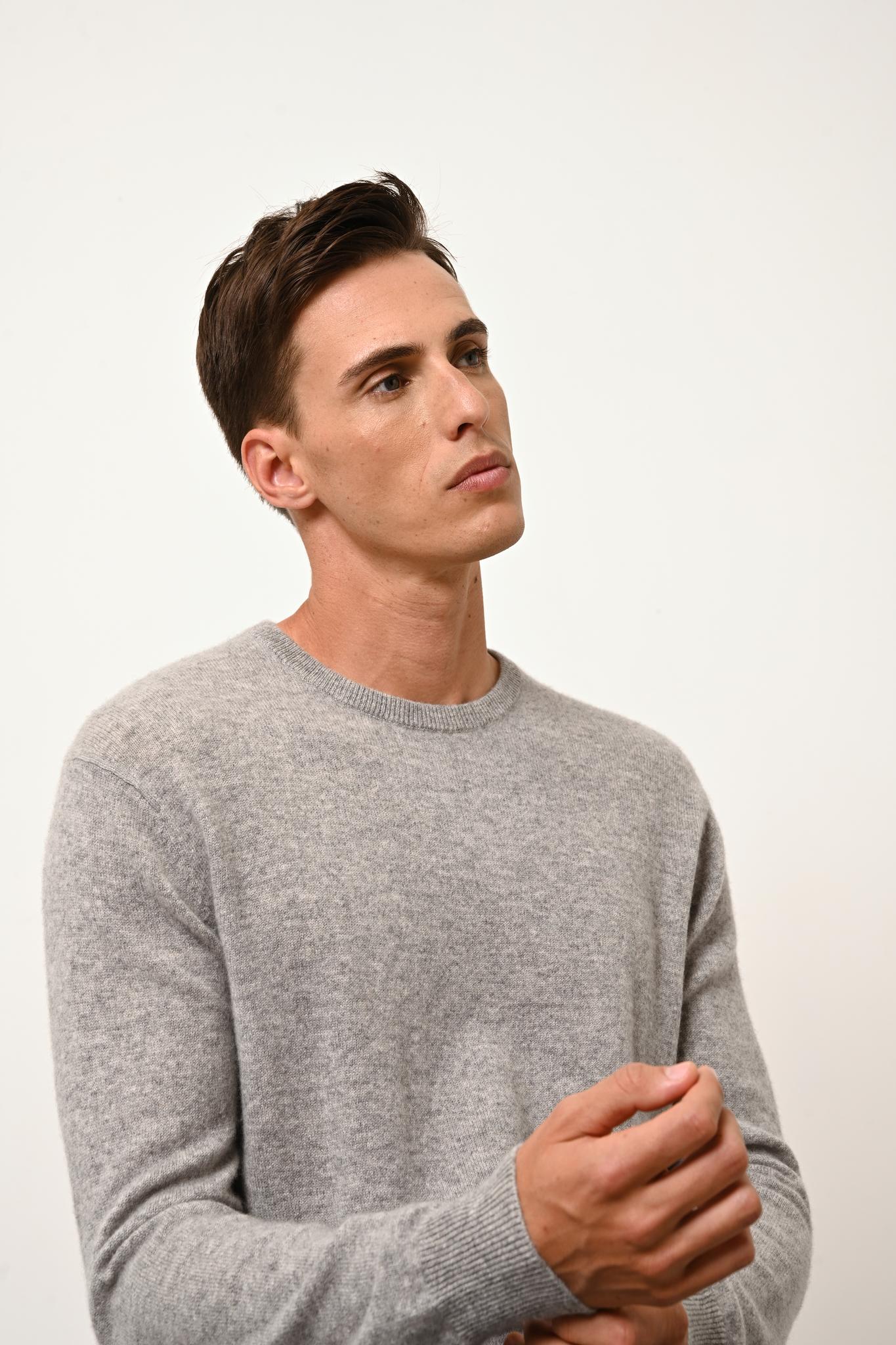HOWARD nuage chiné round-neck sweater