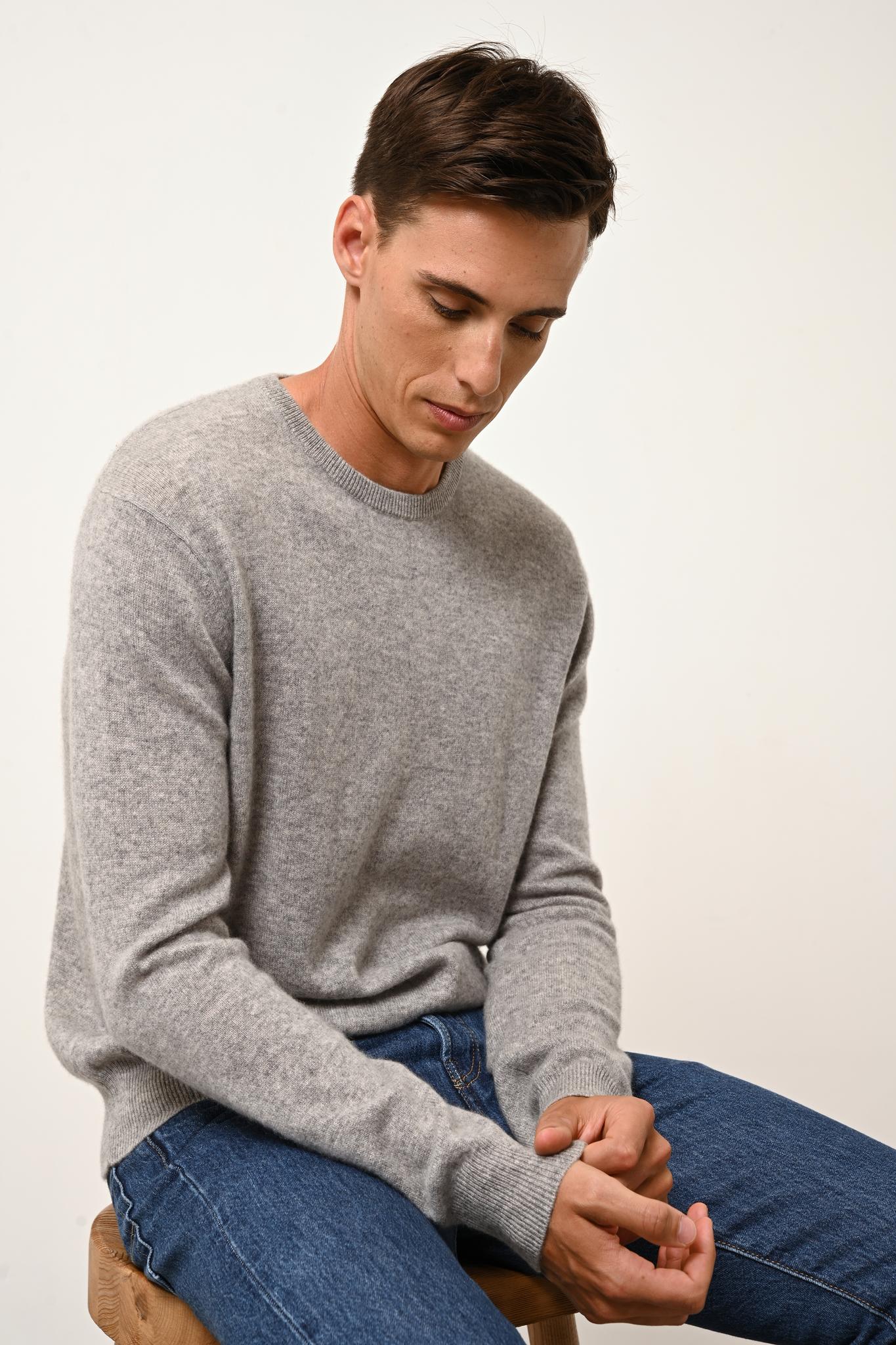 HOWARD nuage chiné round-neck sweater