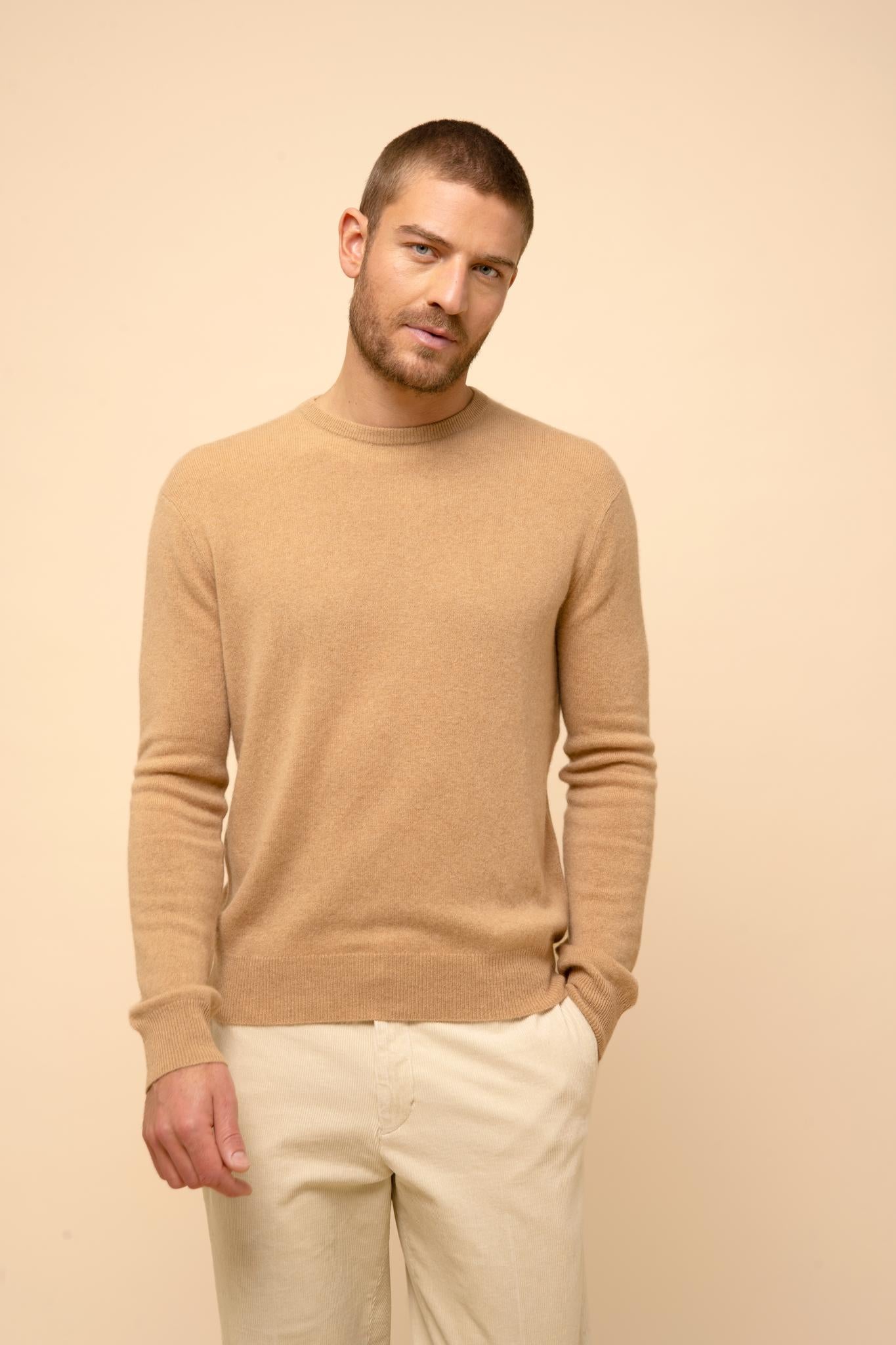 HOWARD round-neck sweater sahara