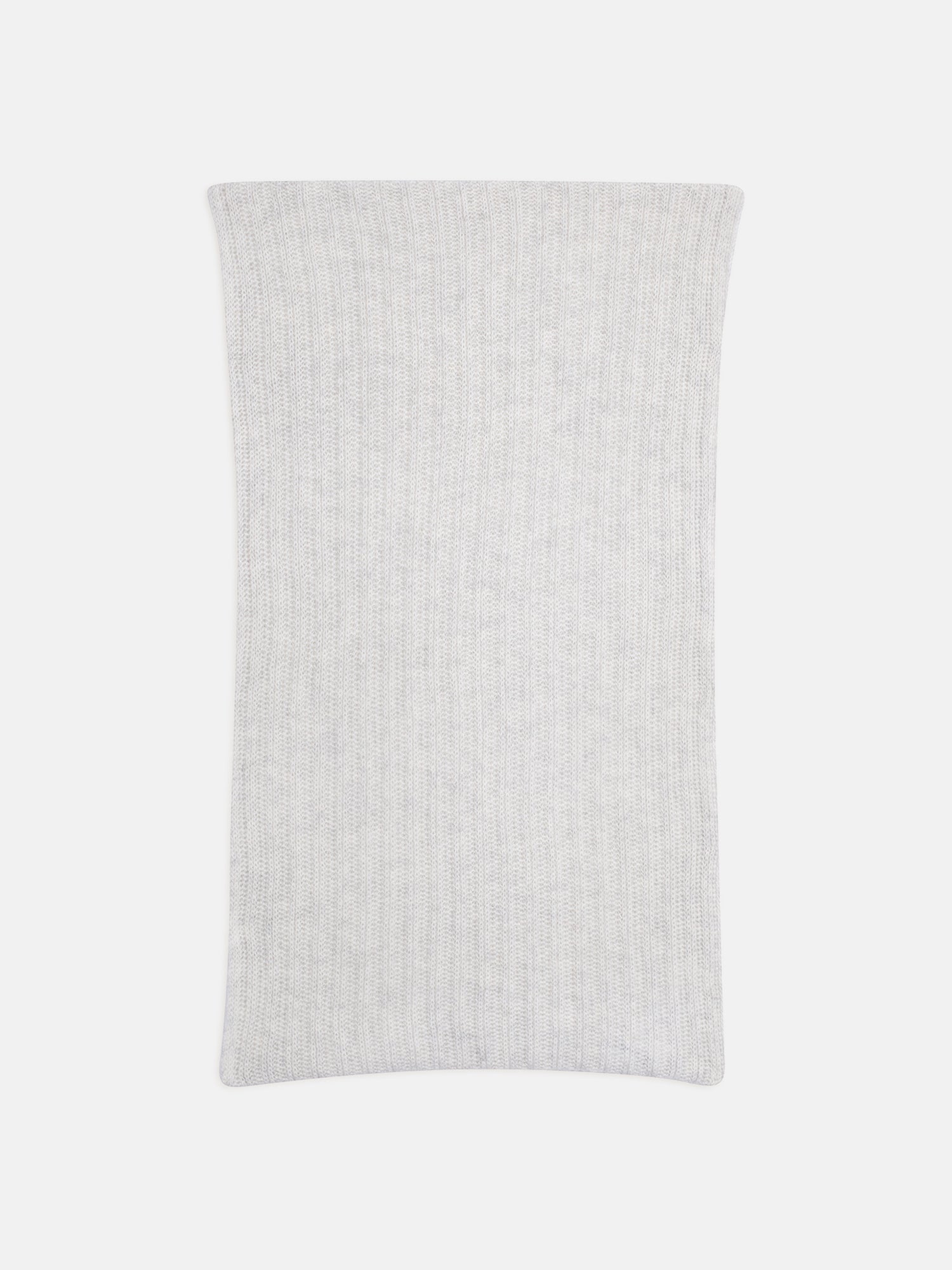 HUTTON pearl gray marled 4-ply neck warmer