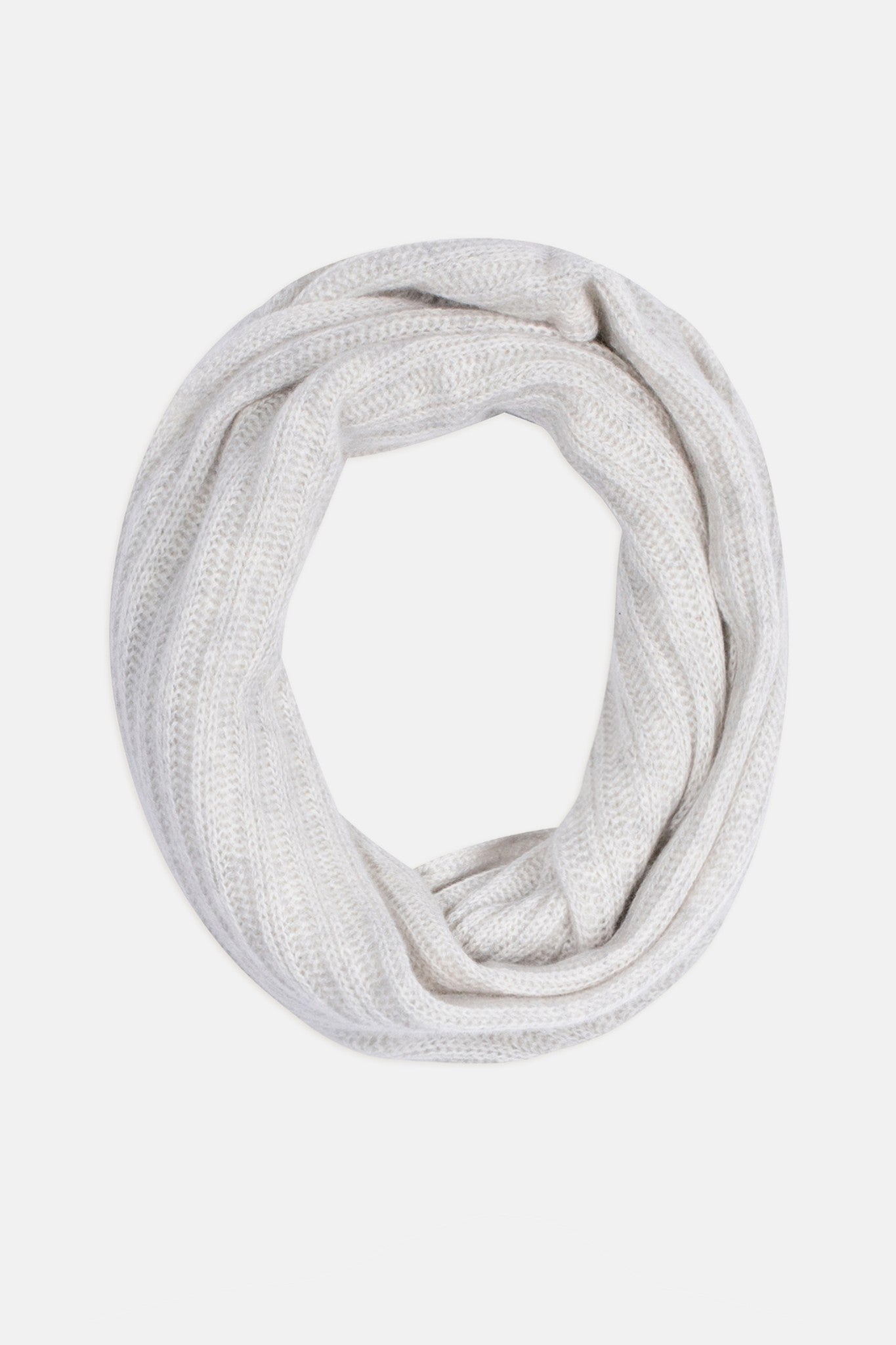 hutton tour de cou 4 fils gris perle chiné