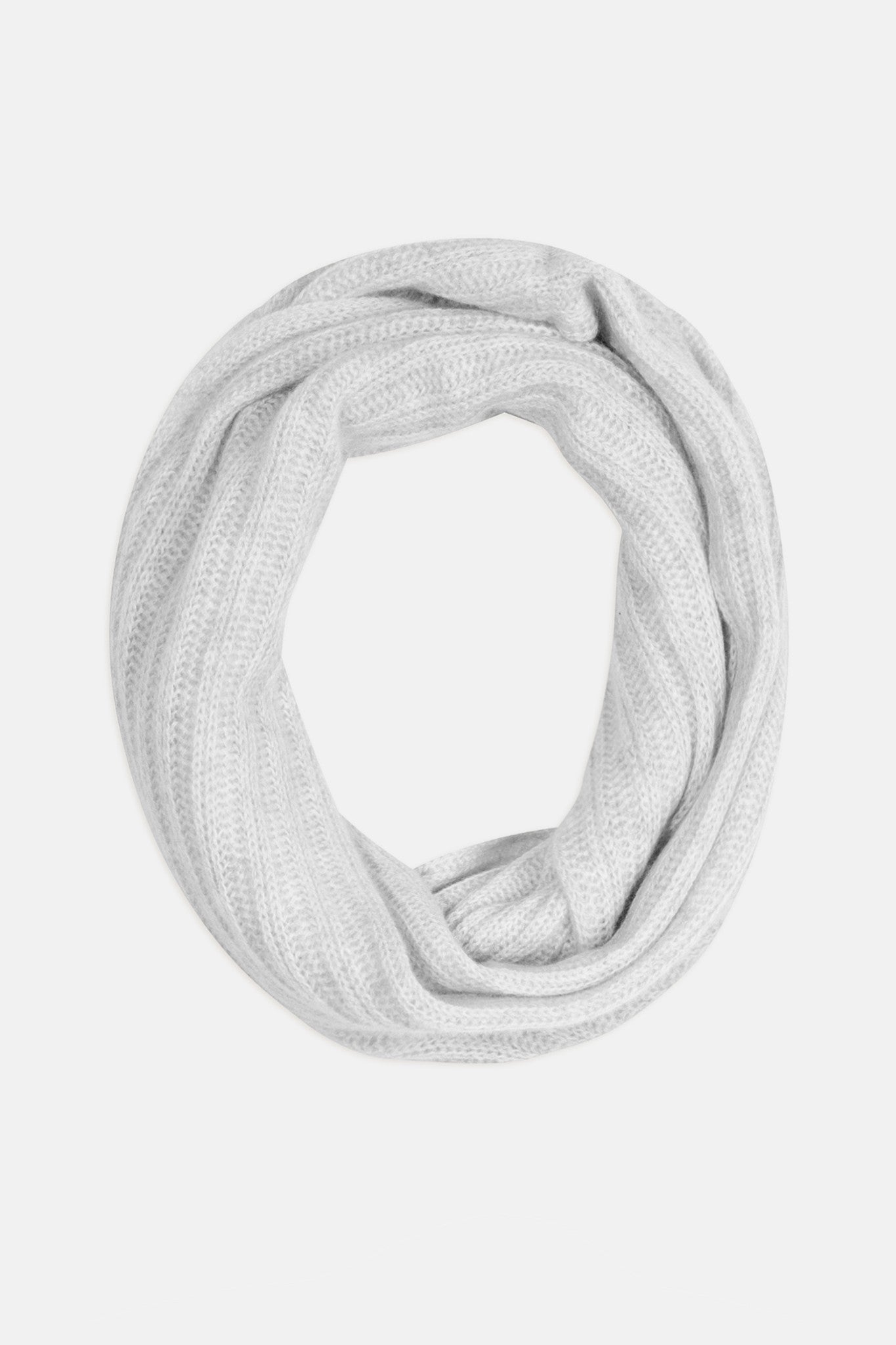 hutton tour de cou 4 fils gris perle chiné