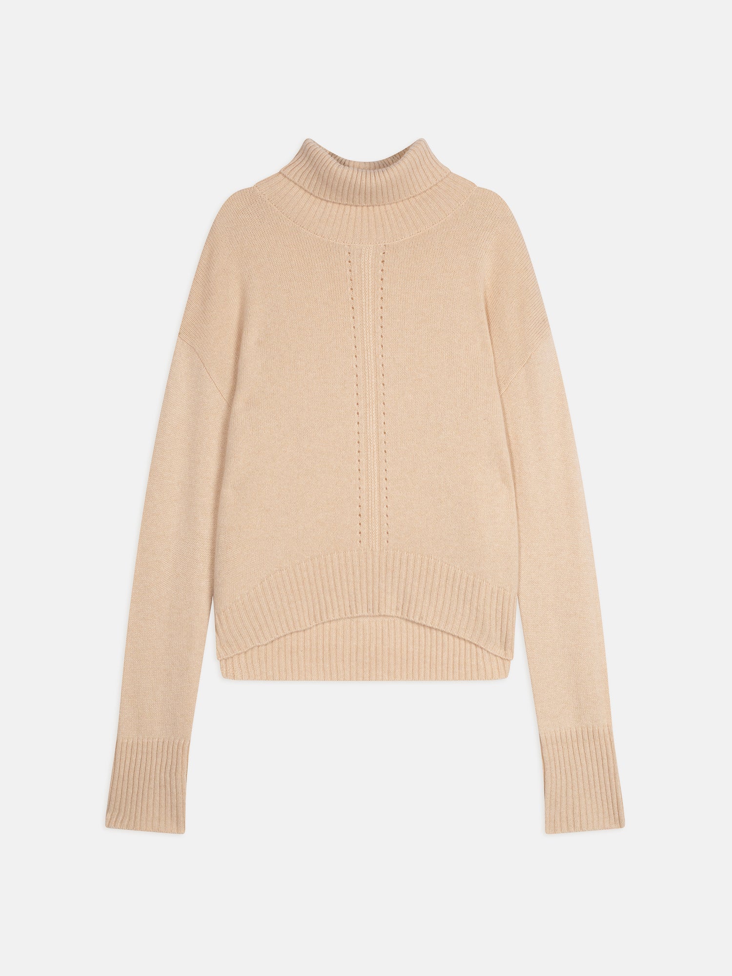 ILONA pull col roulé sable