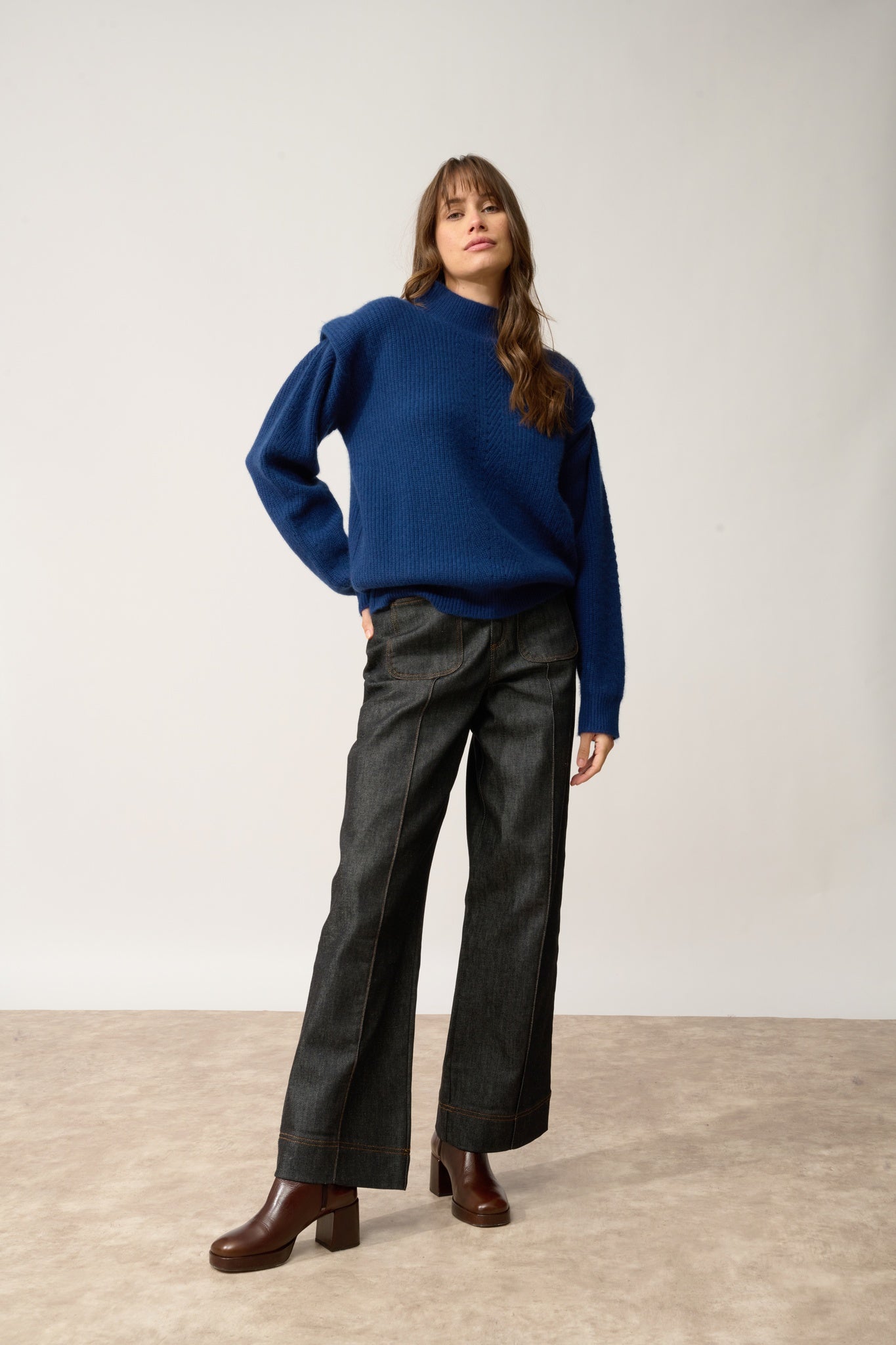 IQUITOS pull col montant minuit